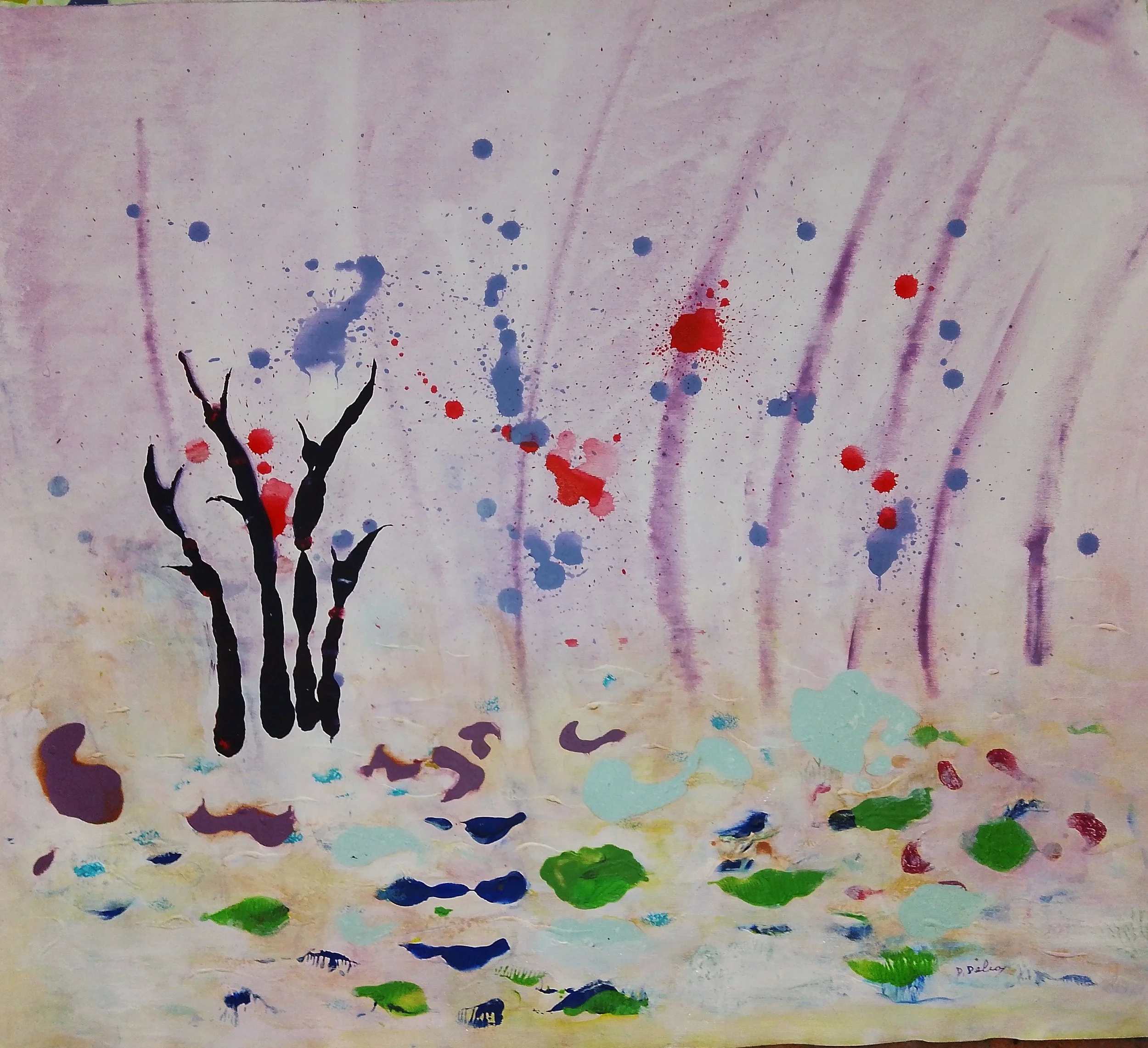 Divine love- 75×67 acrylic on canvas