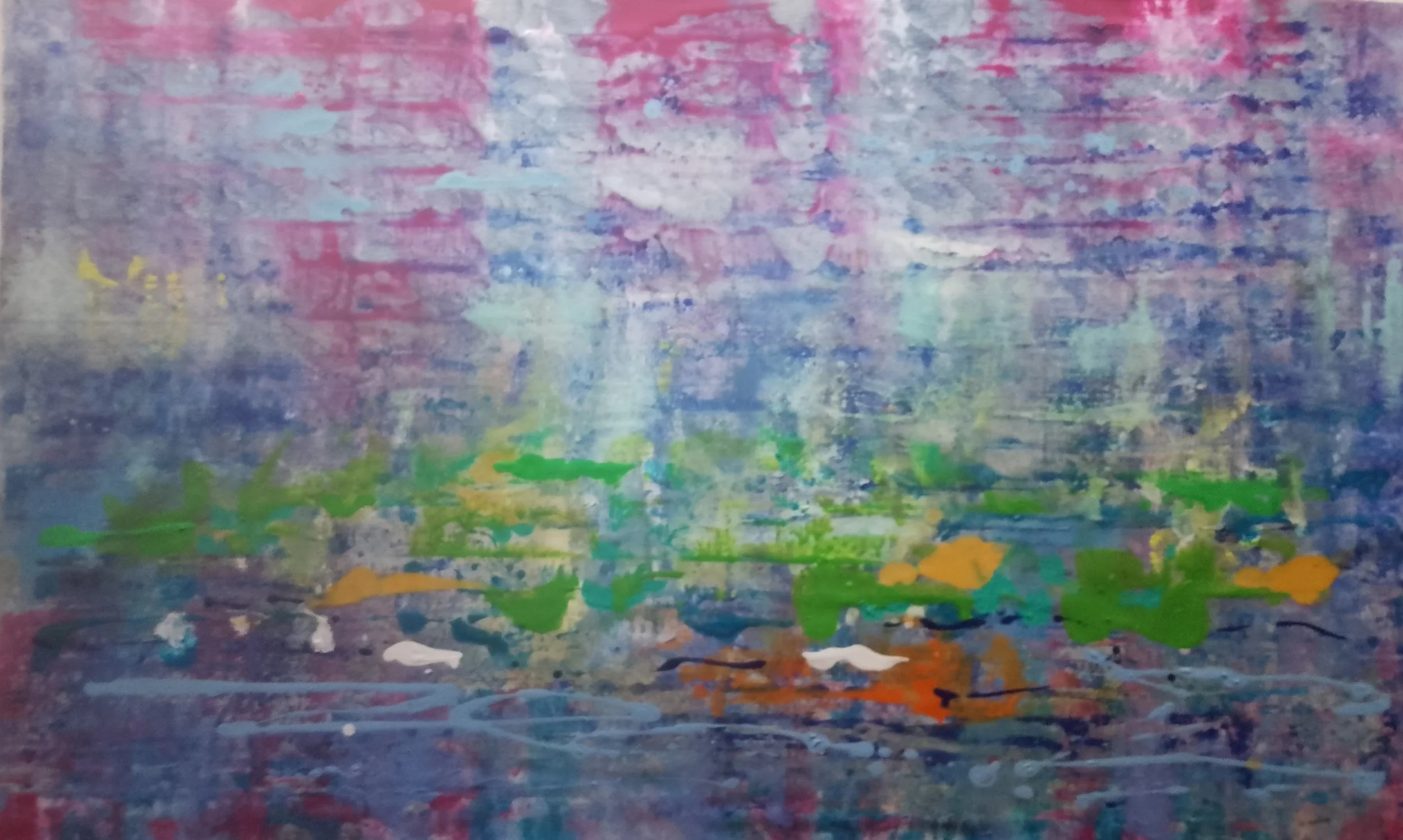 Abstract 80- 158×95 cm acrylic on canvas