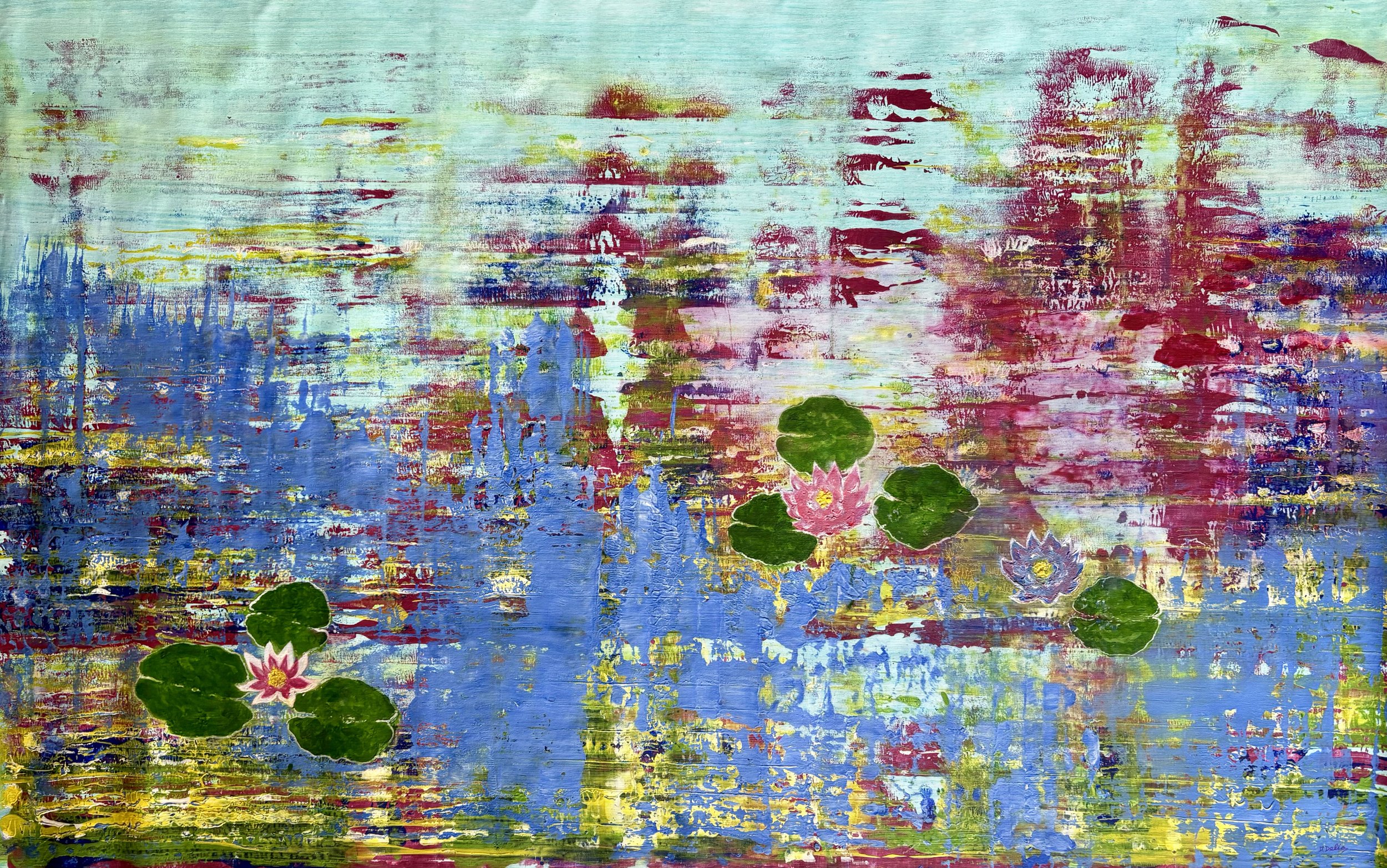 "Lotuses" 
100cm x 152