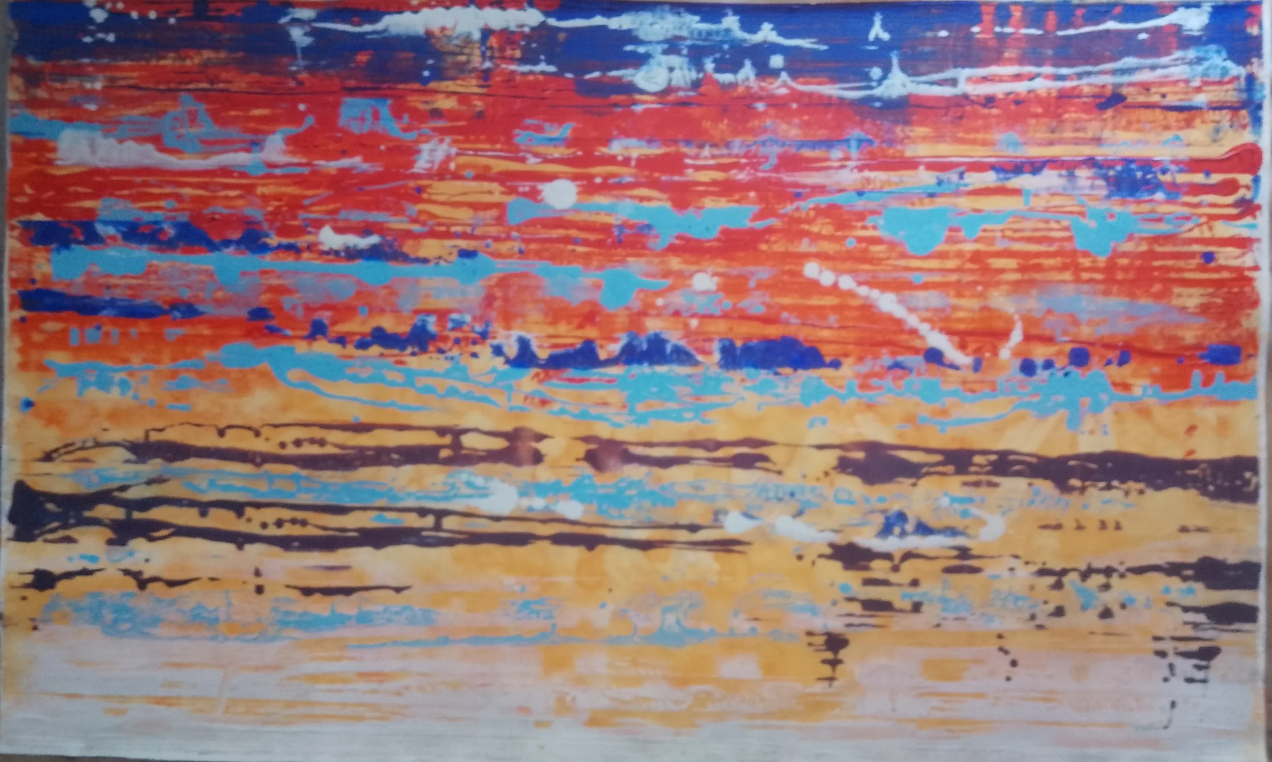 Abstract C-158×94 cm - acrylic on canvas- 2025