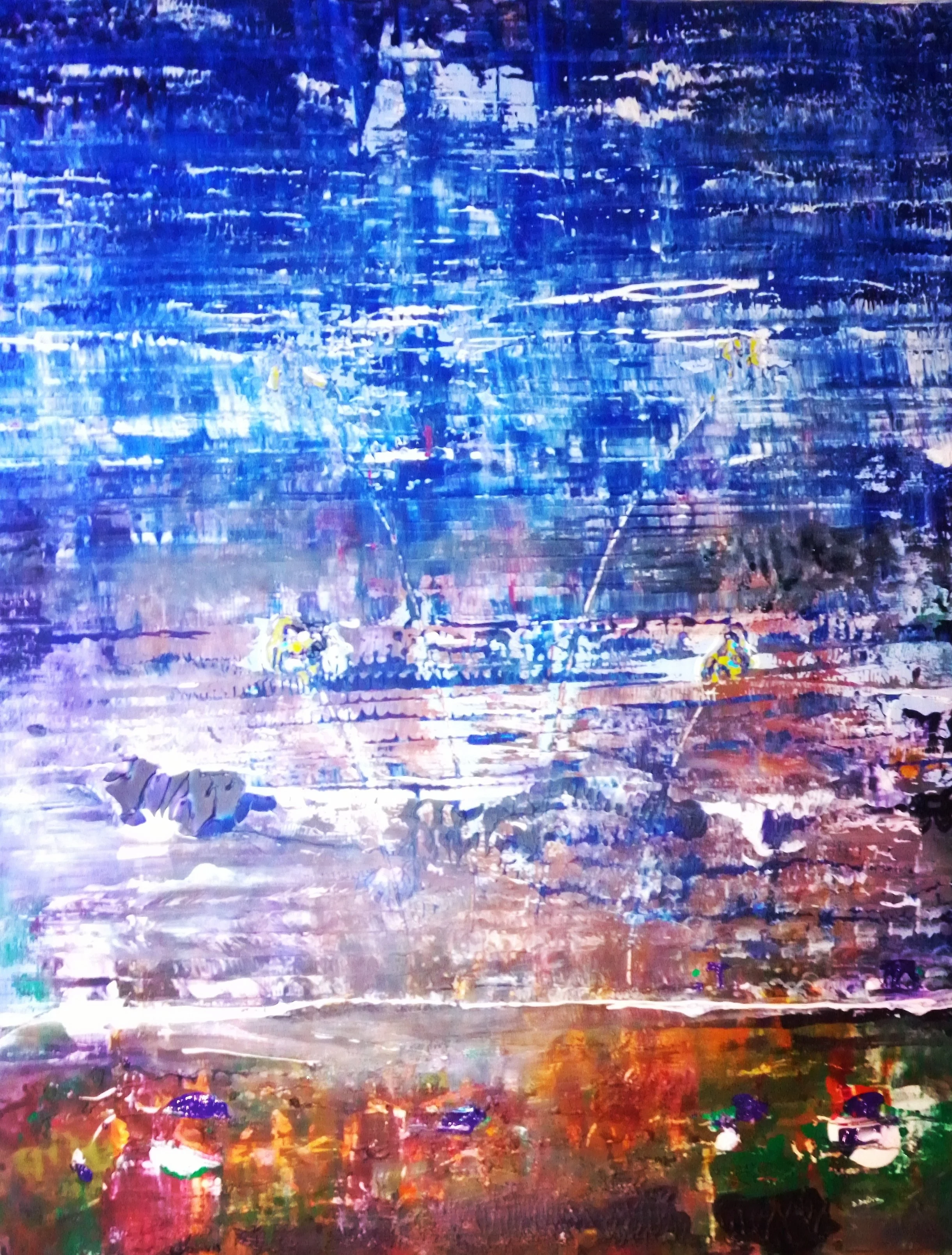 Nature night- 97×77 cm acrilic on canvas