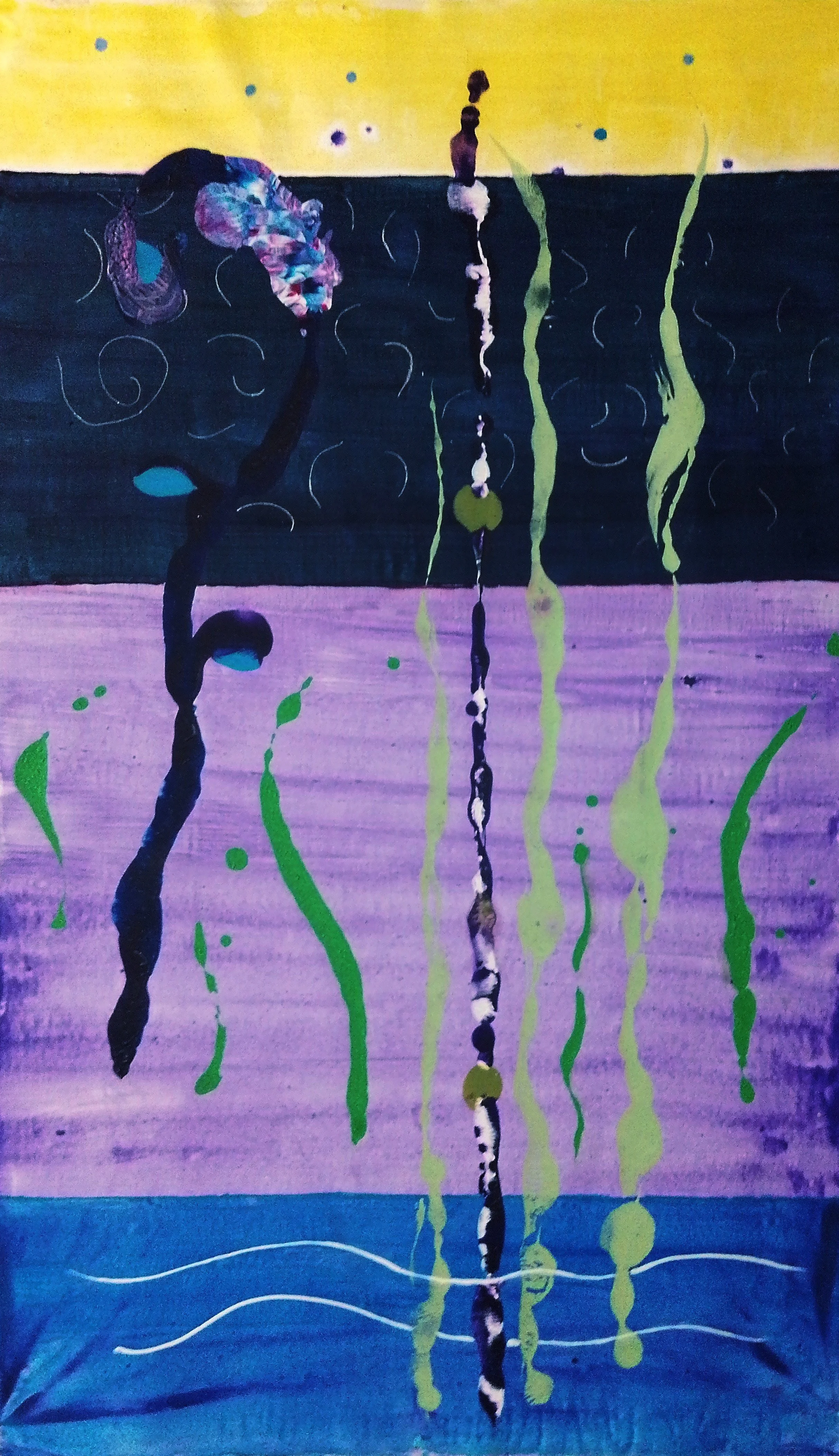 Abstract 5- 158×95 cm acrylic on canvas