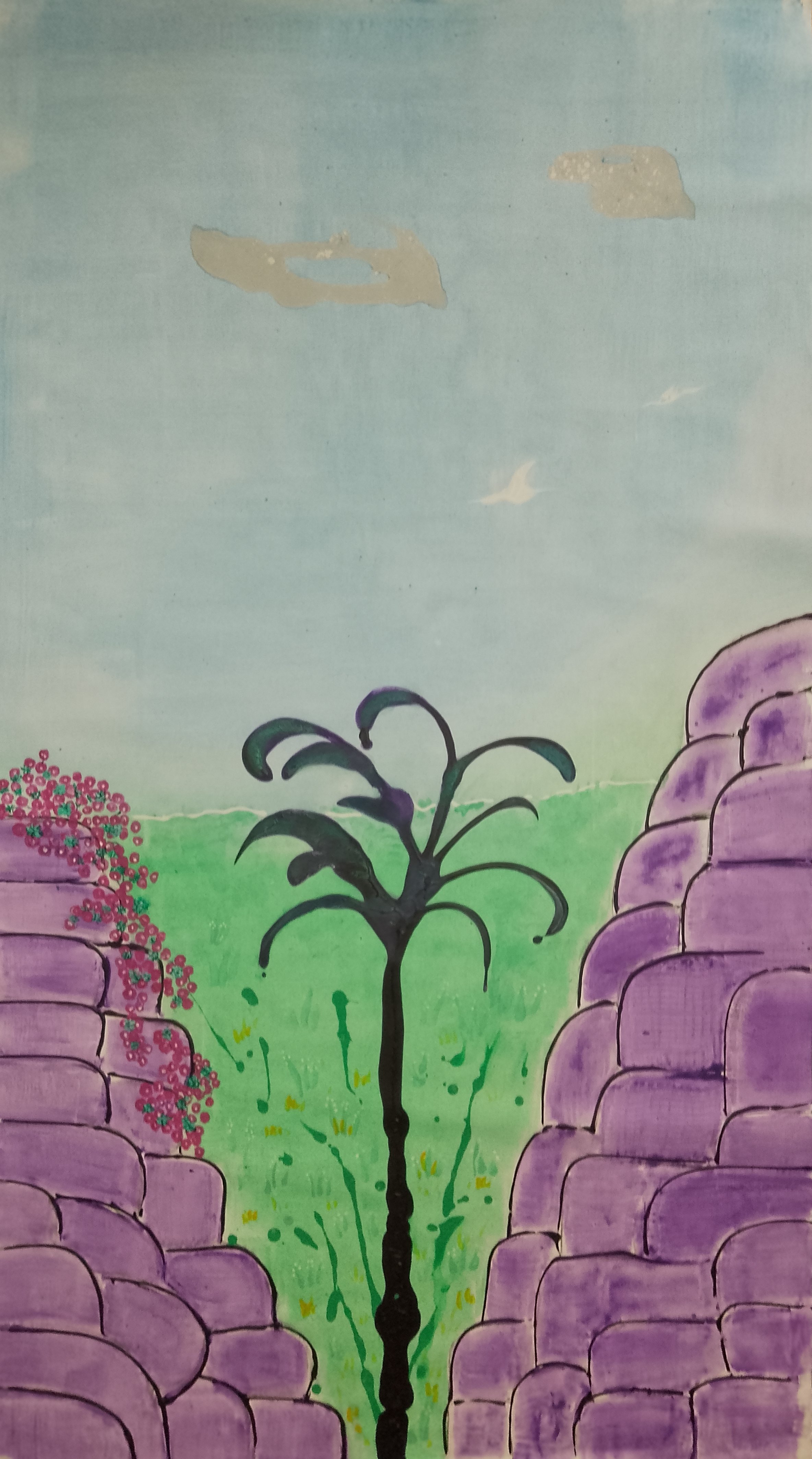 Nature 74- 158×86 acrilic on canvas