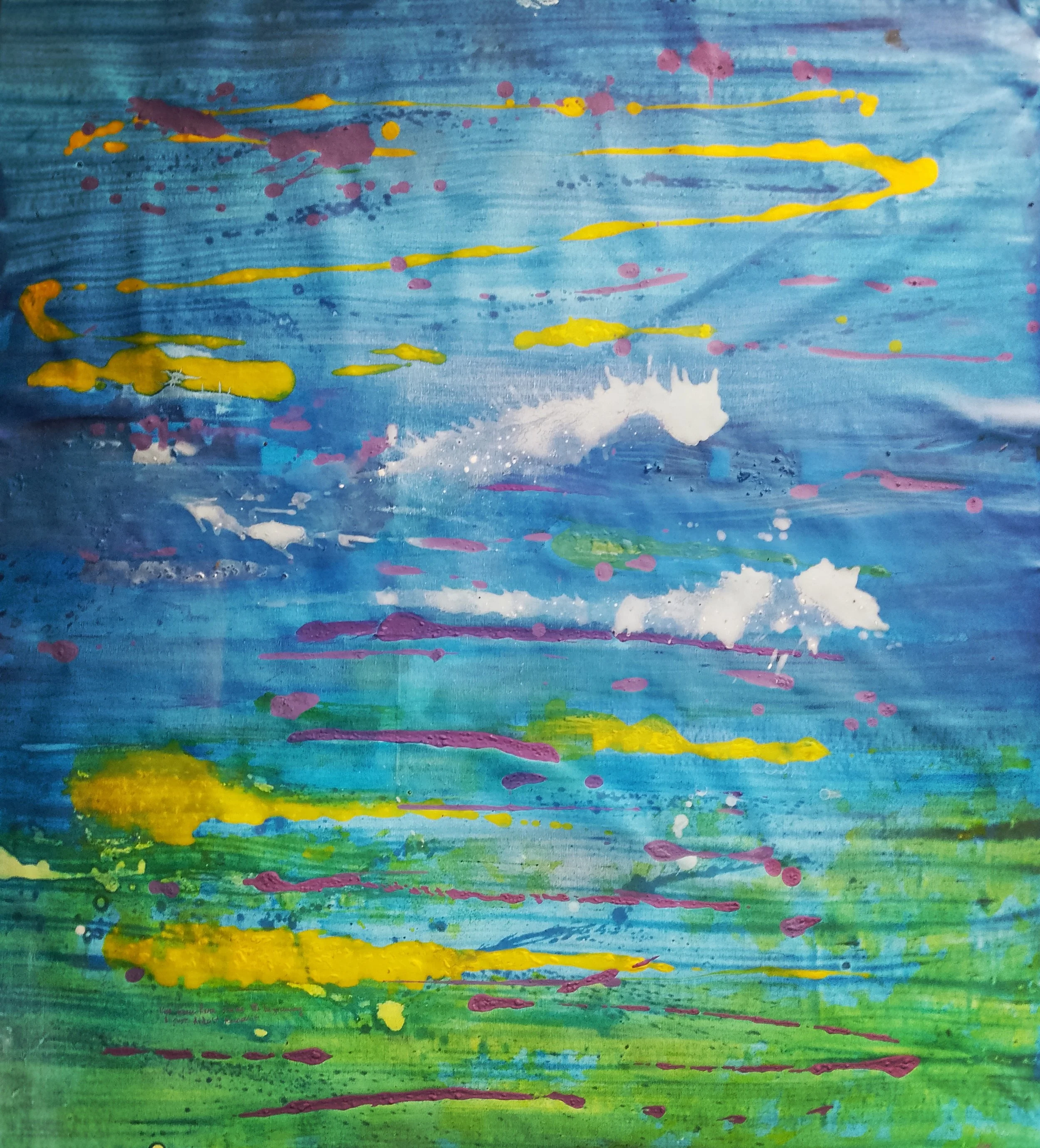 I have been here since the beginning, I just didn't know it - 106 ×96 cm. acrylic on canvas- 2024