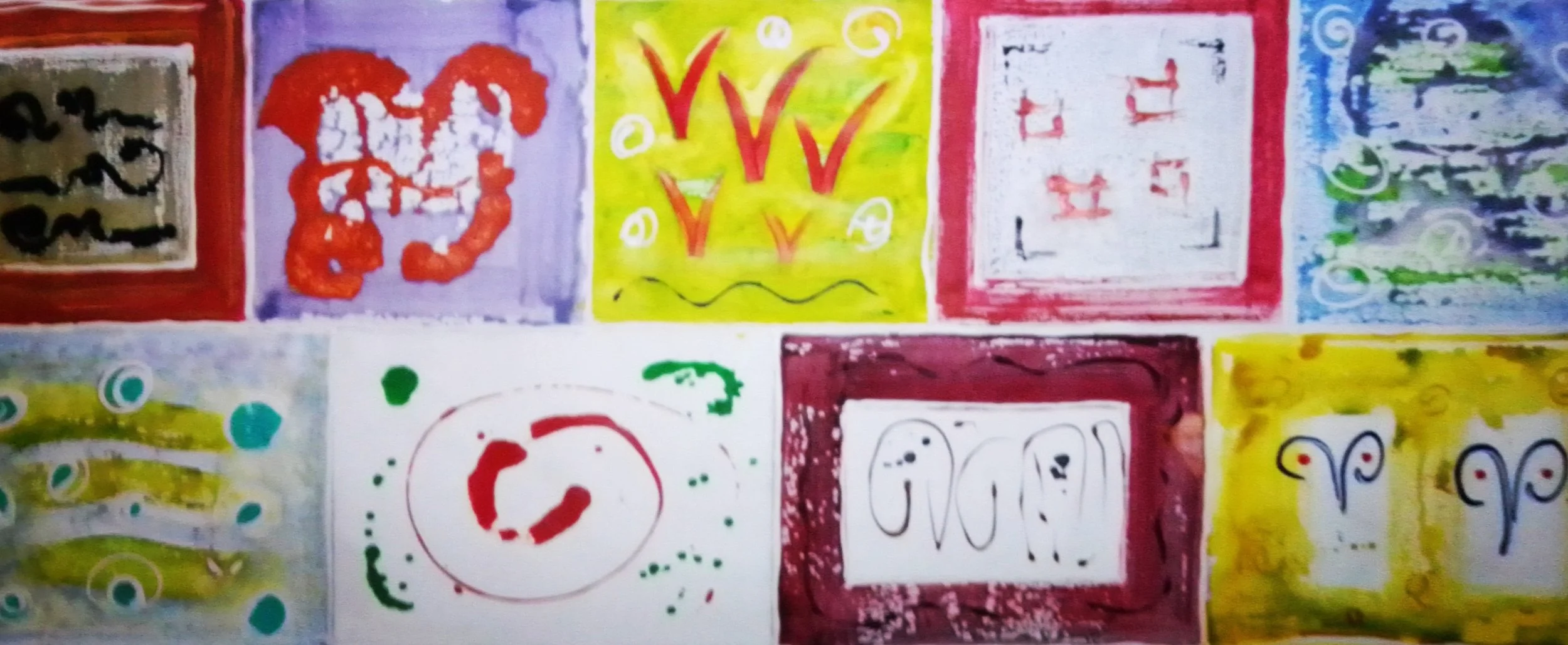 Nine rasas- 151×97 cm acrilic on canvas