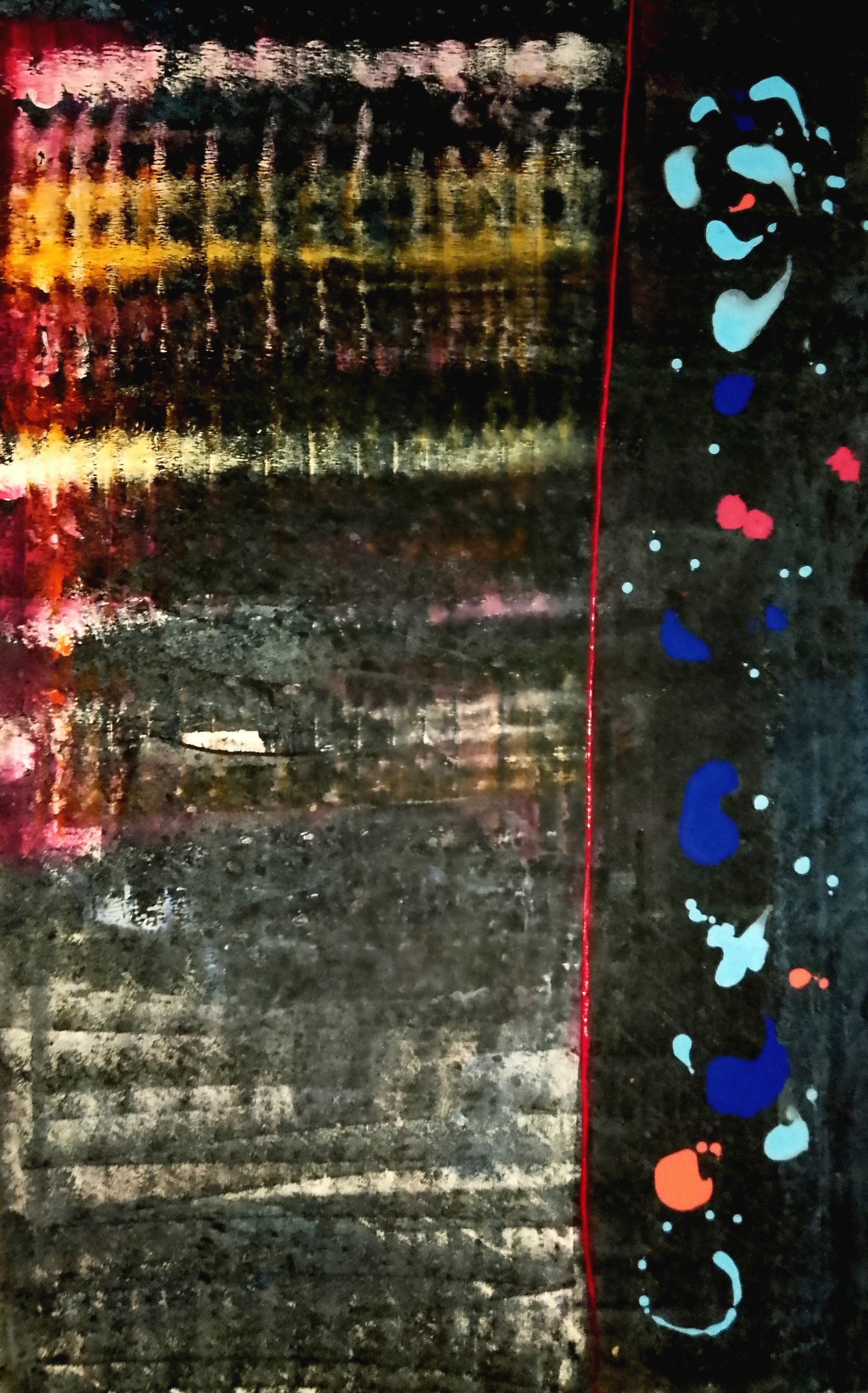 The witness 158×98 acrylic on canvas