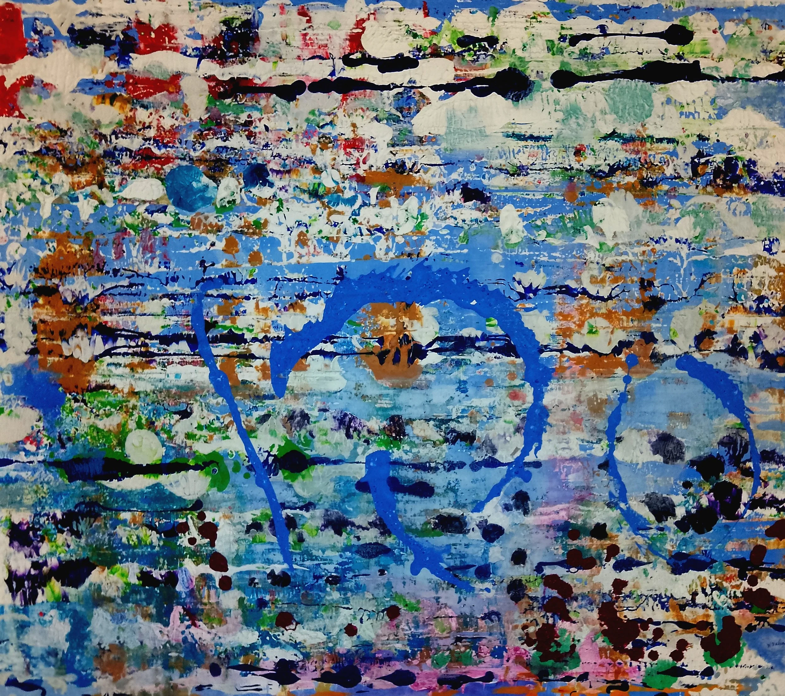 Abstract 45- 116×102 cm acrylic on canvas