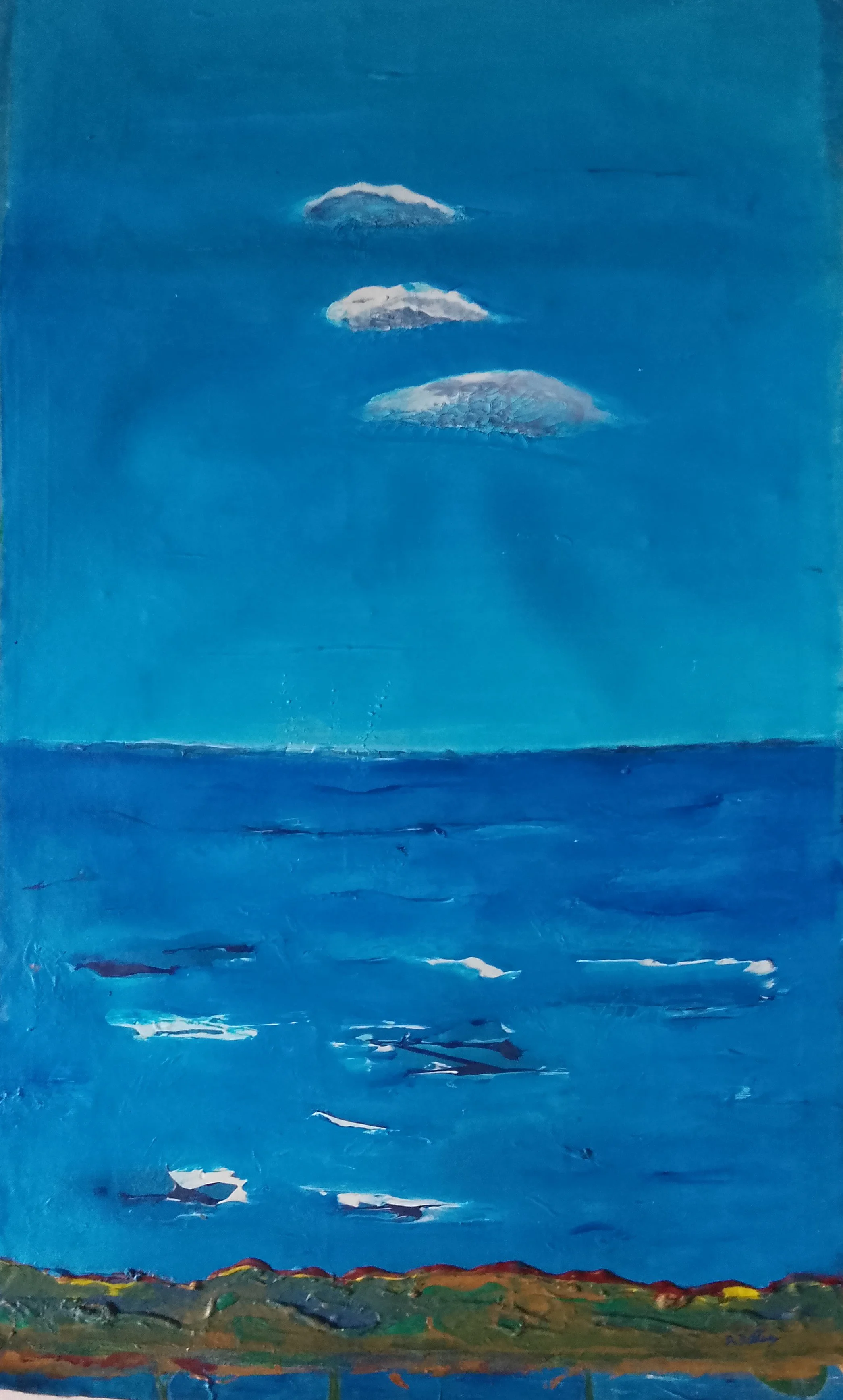 Rough sea- 72×43 cm