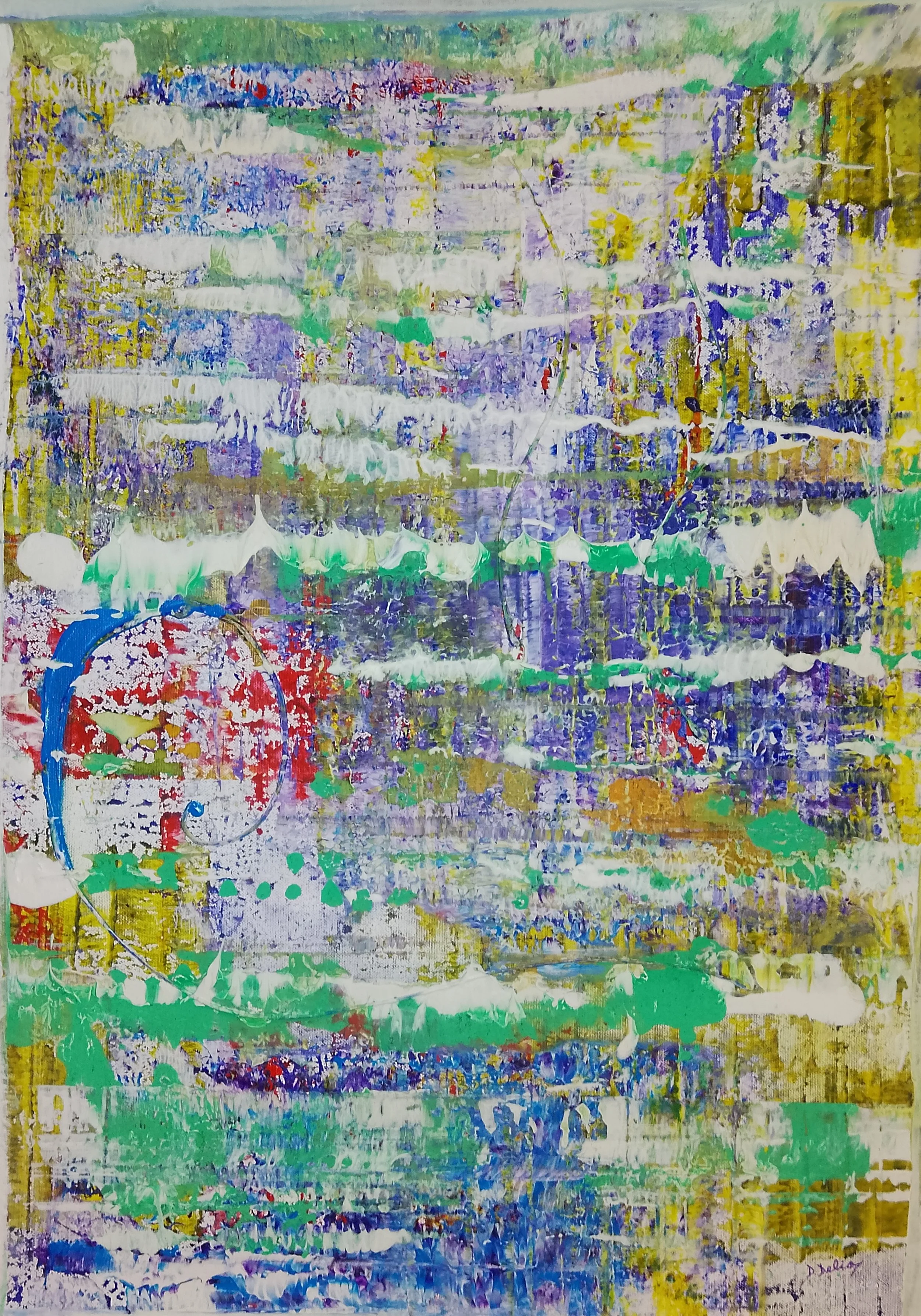 Abstract 49- 72×50 cm acrylic on canvas