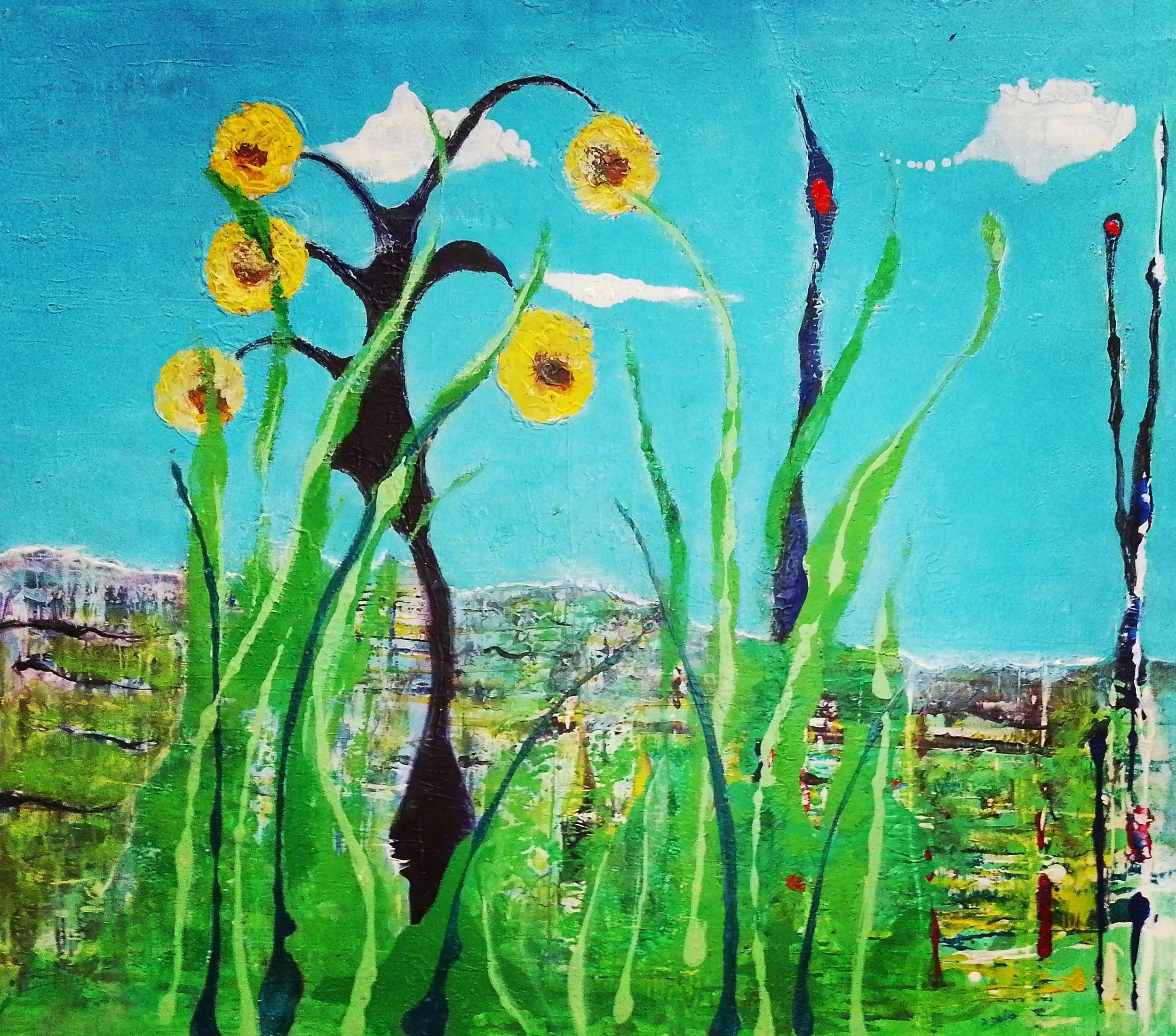 Nature 93- 94×80 cm acrylic on canvas-2024