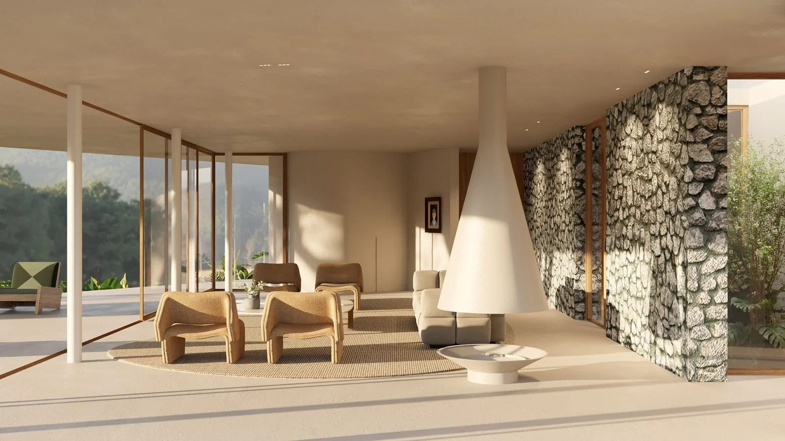 Sala de estar da Casa Taipa