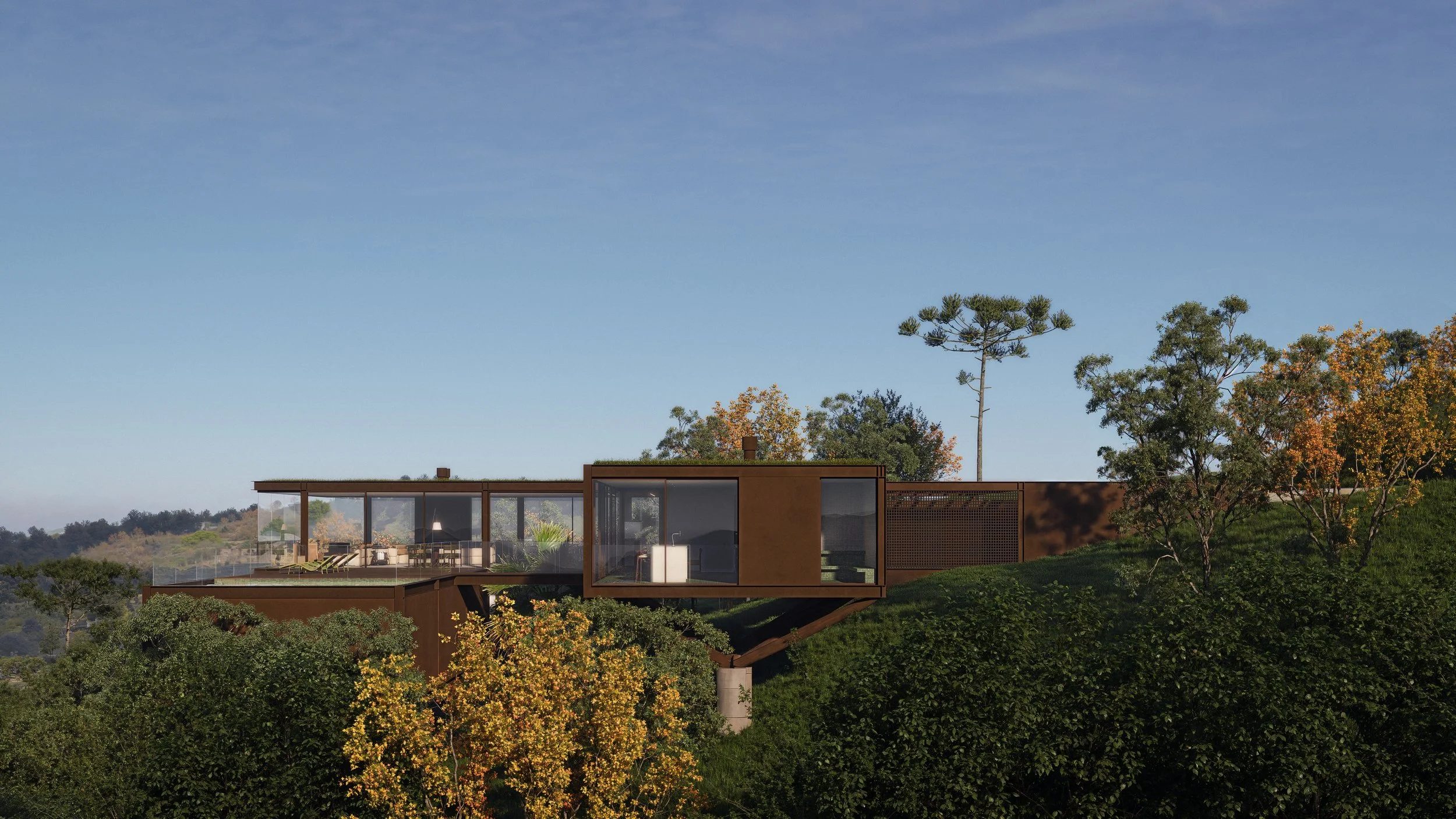 Lateral da Casa Panorâmica