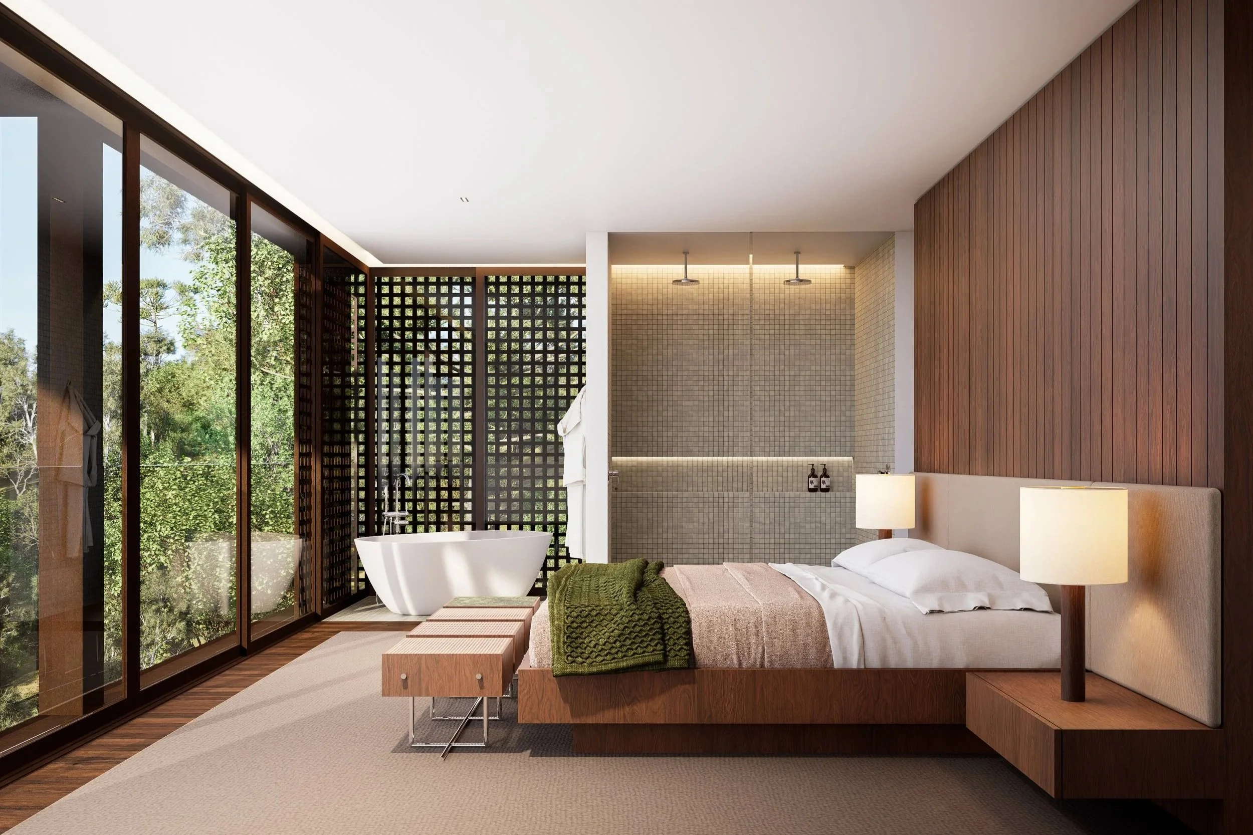 Suíte master da Casa Panorâmica