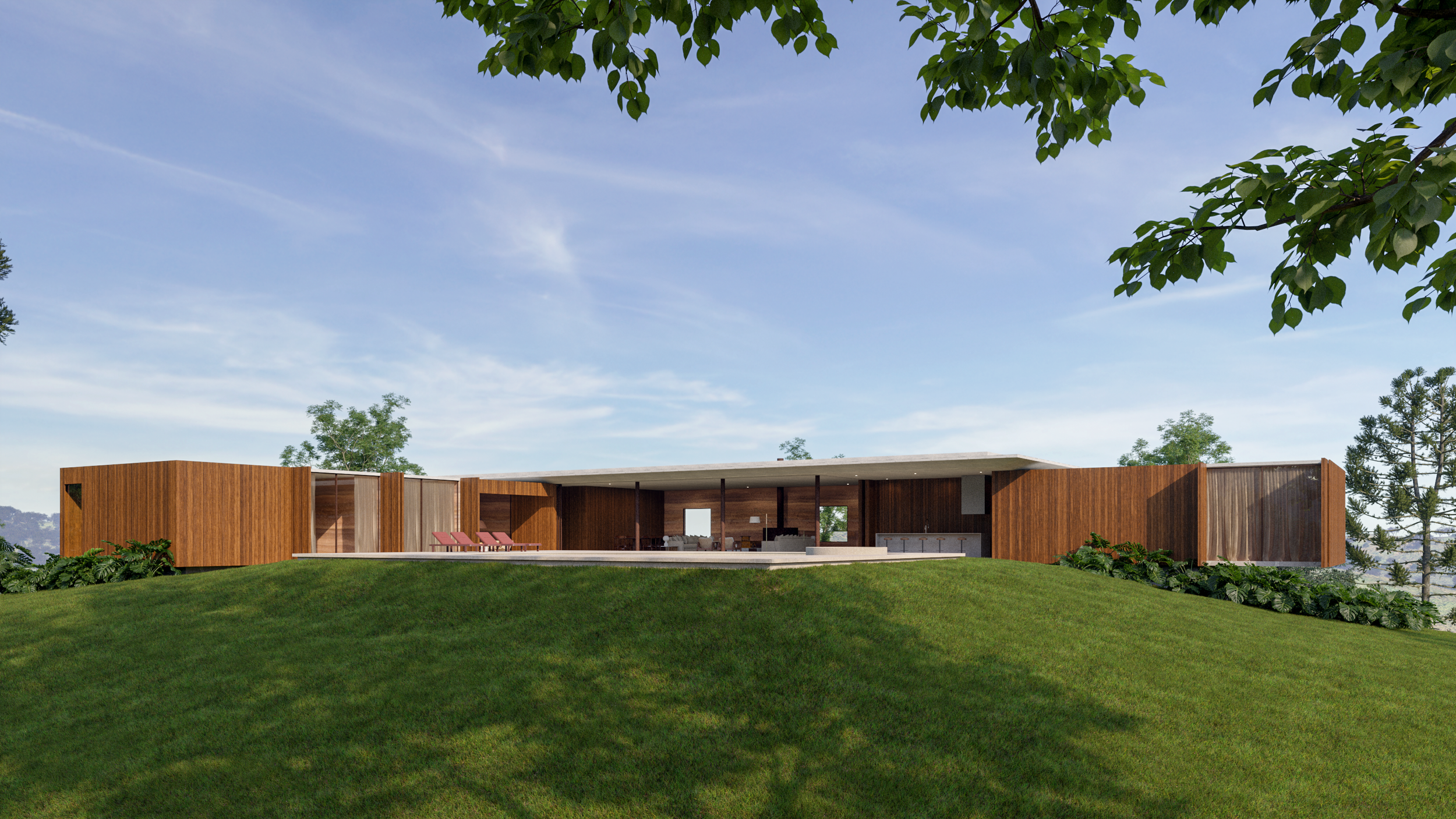 Vista interna - Piscina da Casa2Climas 