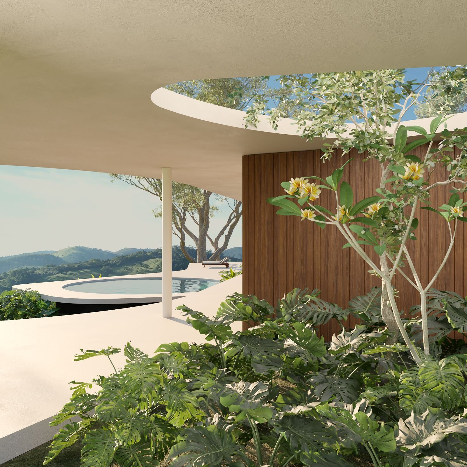 Deck e Spa da Casa Taipa