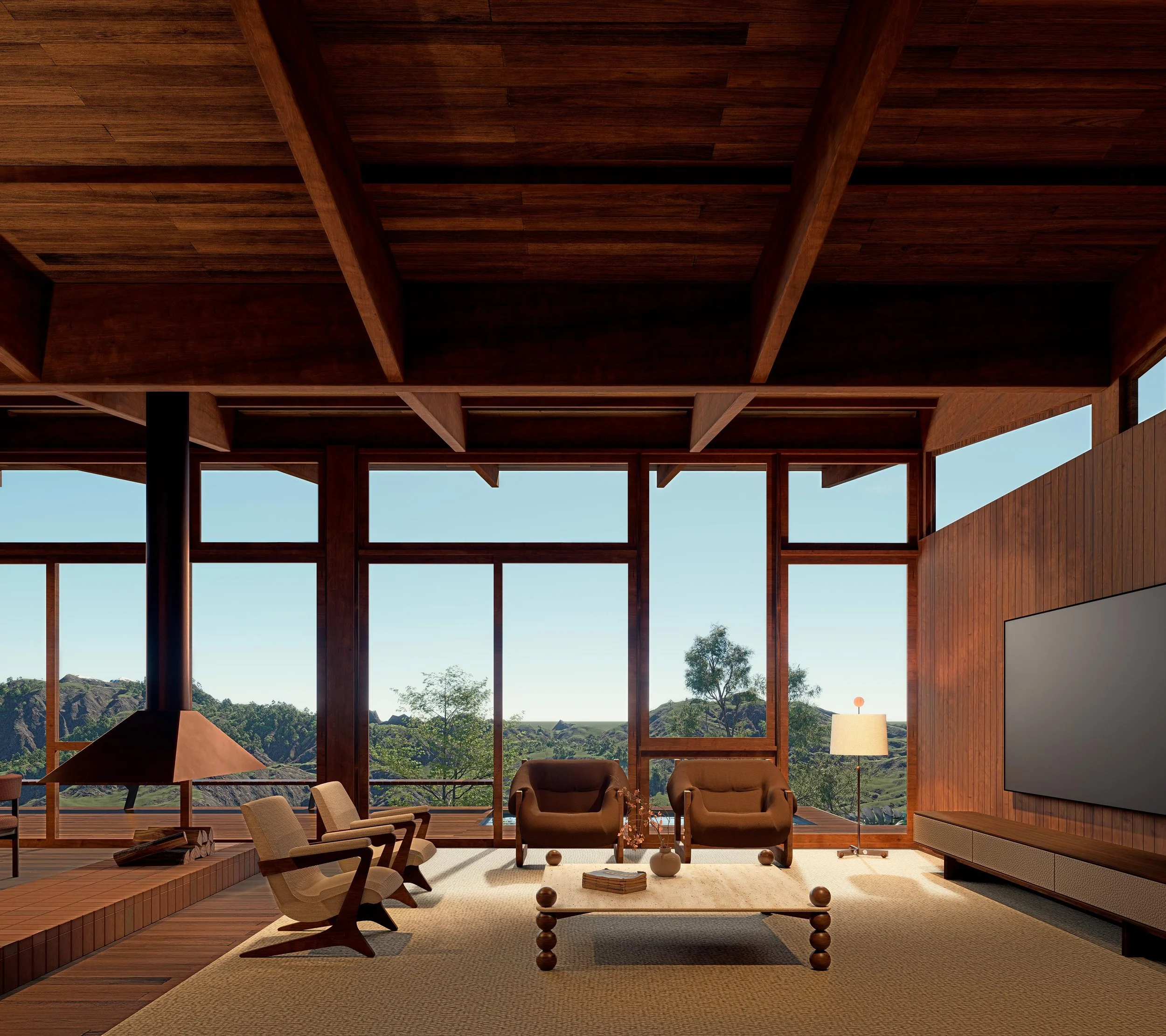 Sala de estar da Casa Taipa