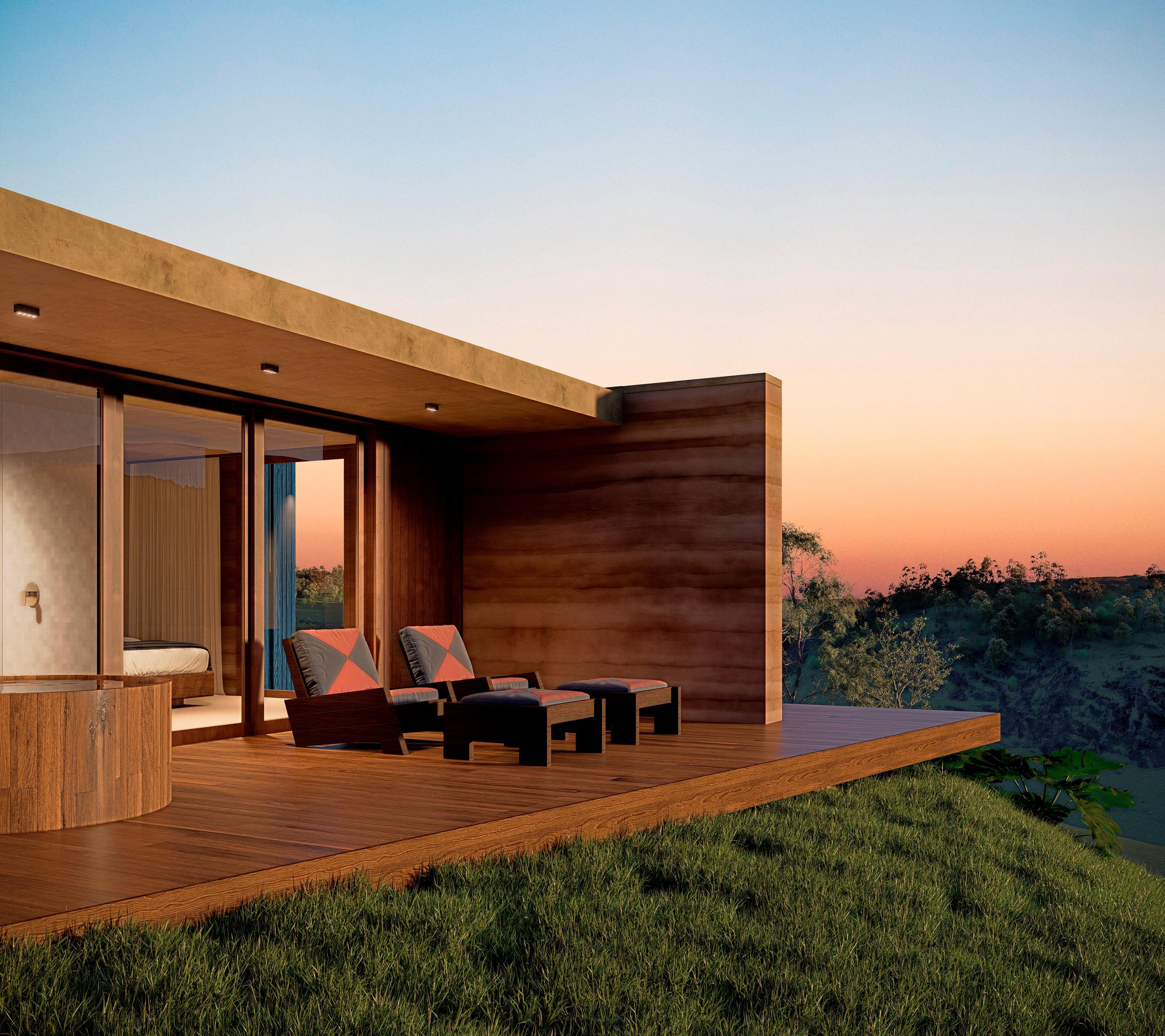 Suíte master da Casa Taipa