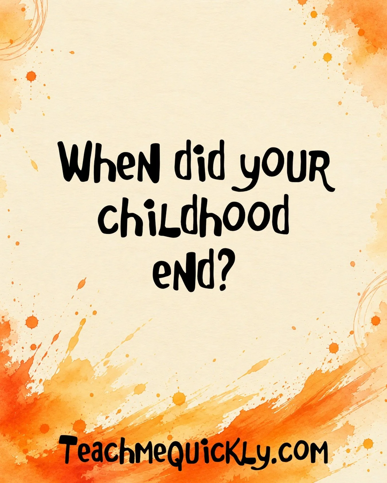Do you have a specific moment in mind when it happened?