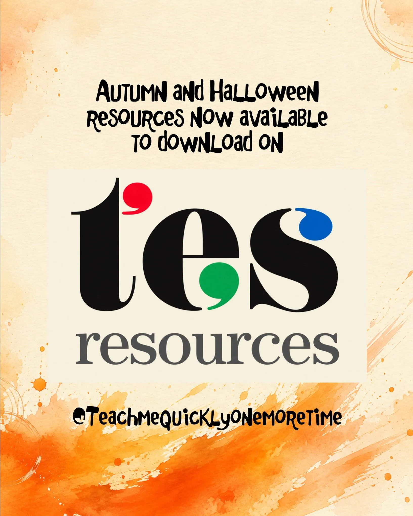 Creative ideas. Store expanding weekly. 
Halloween and autumn resources just added. 

Spooky guided reading stories coming soon. 

https://www.tes.com/teaching-resources/shop/TeachMeQuicklyOneMoreTime