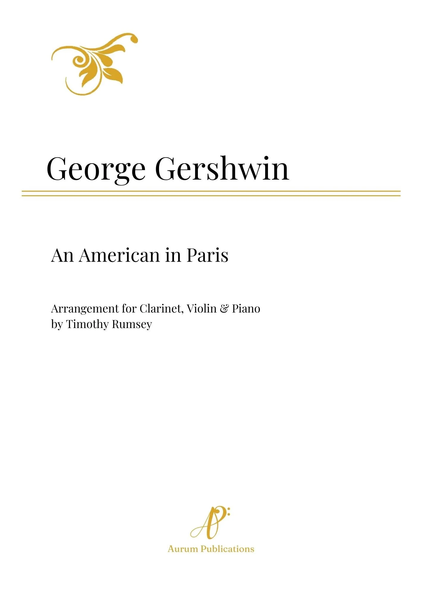 An American in Paris by George Gershwin - Digital Download