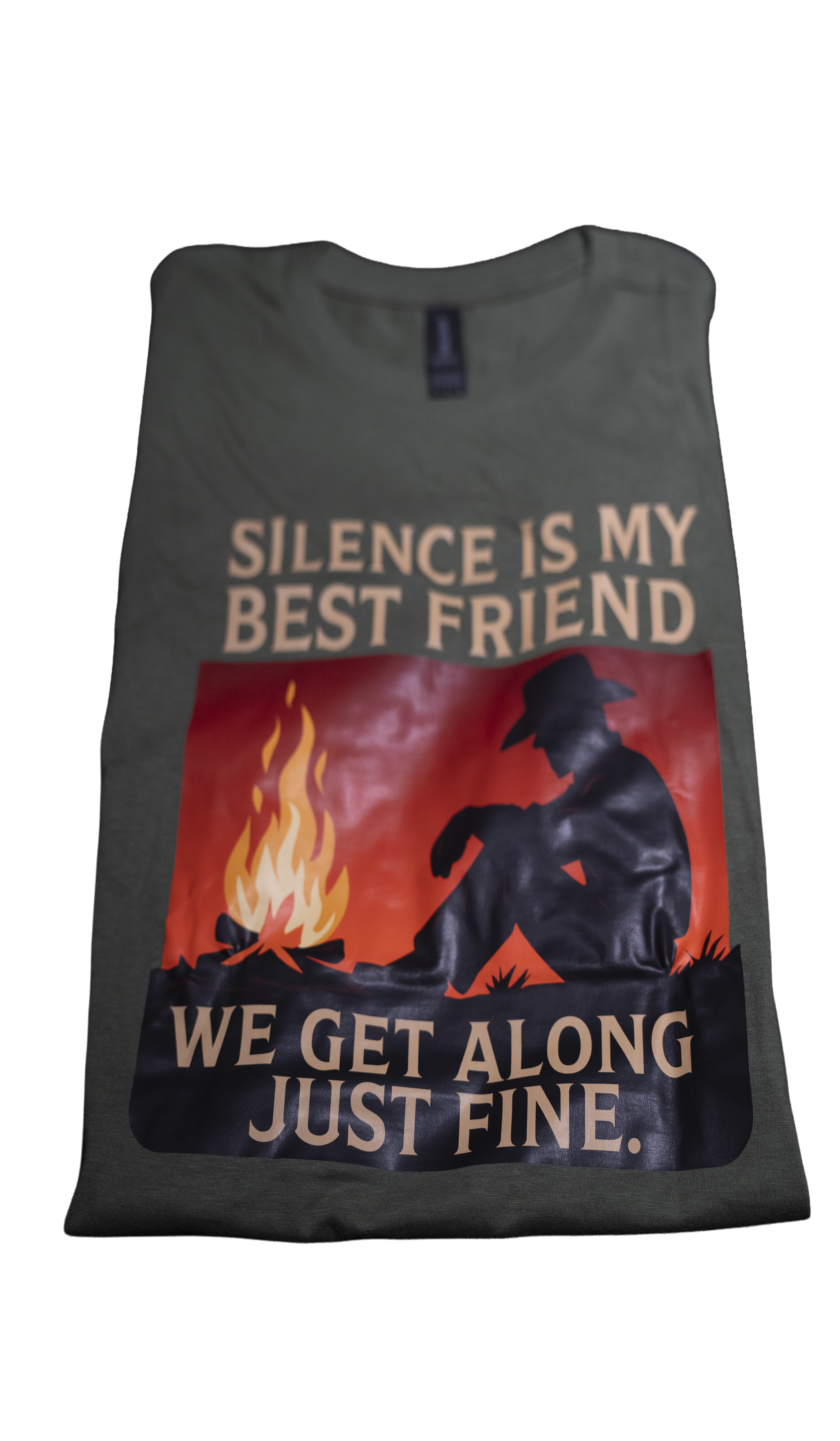 Silence Is My Best Friend — Military Green Tee