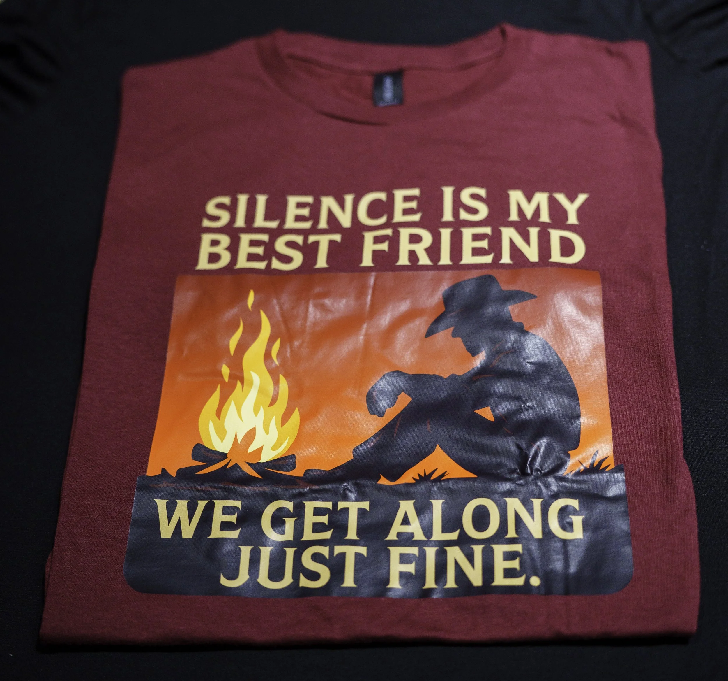 Silence Is My Best Friend — Maroon Tee
