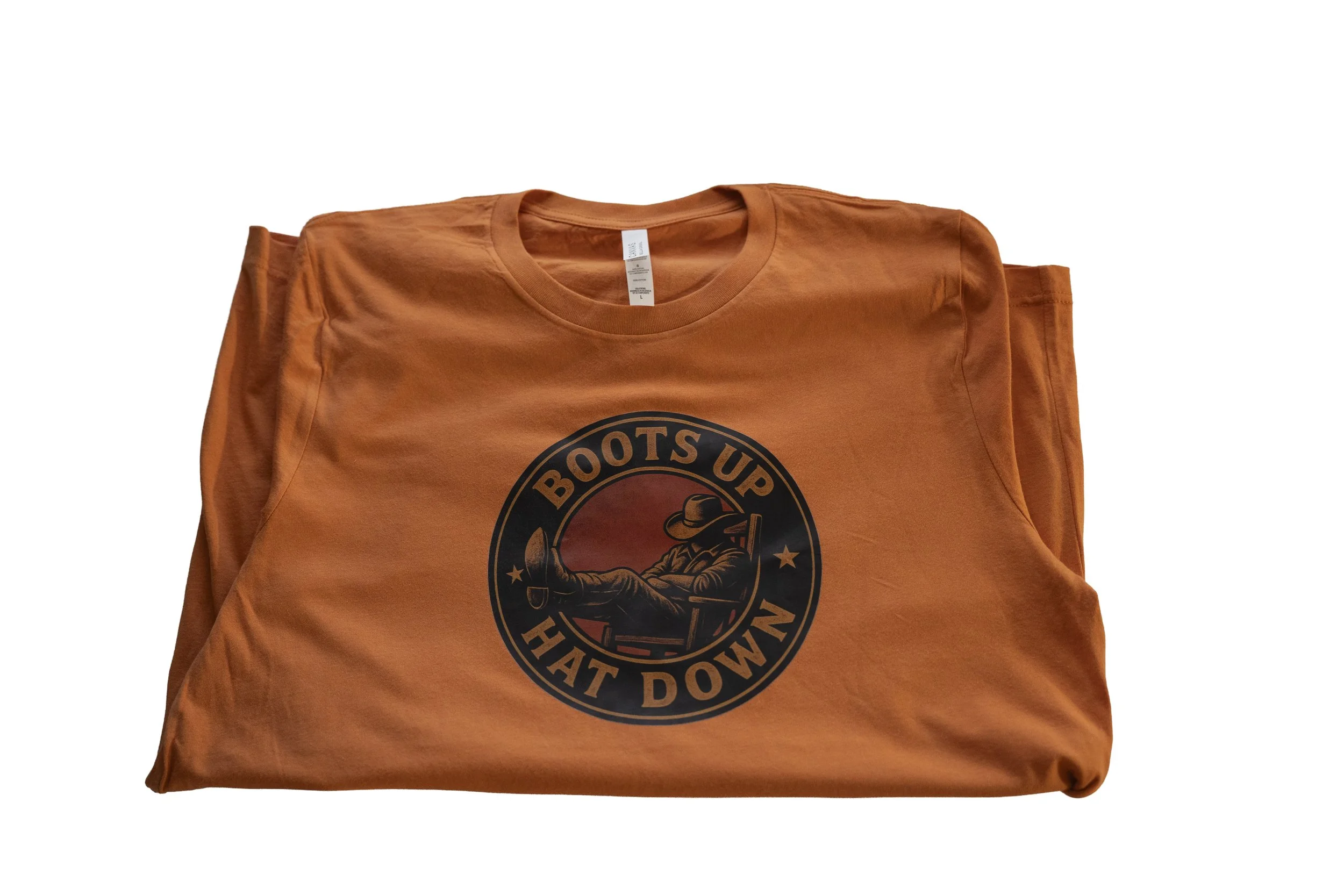 Boots Up, Hat Down – Core Logo T-Shirt