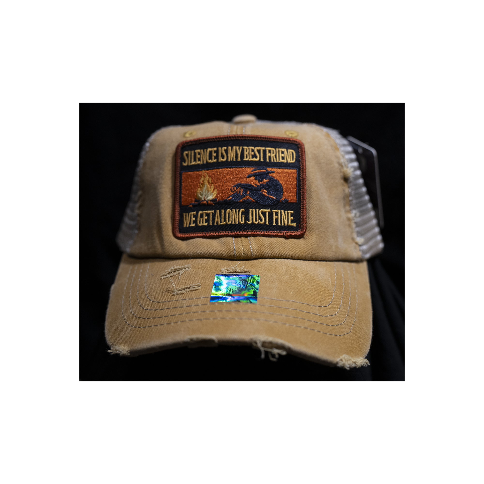 Silence Is My Best Friend — Khaki Hat