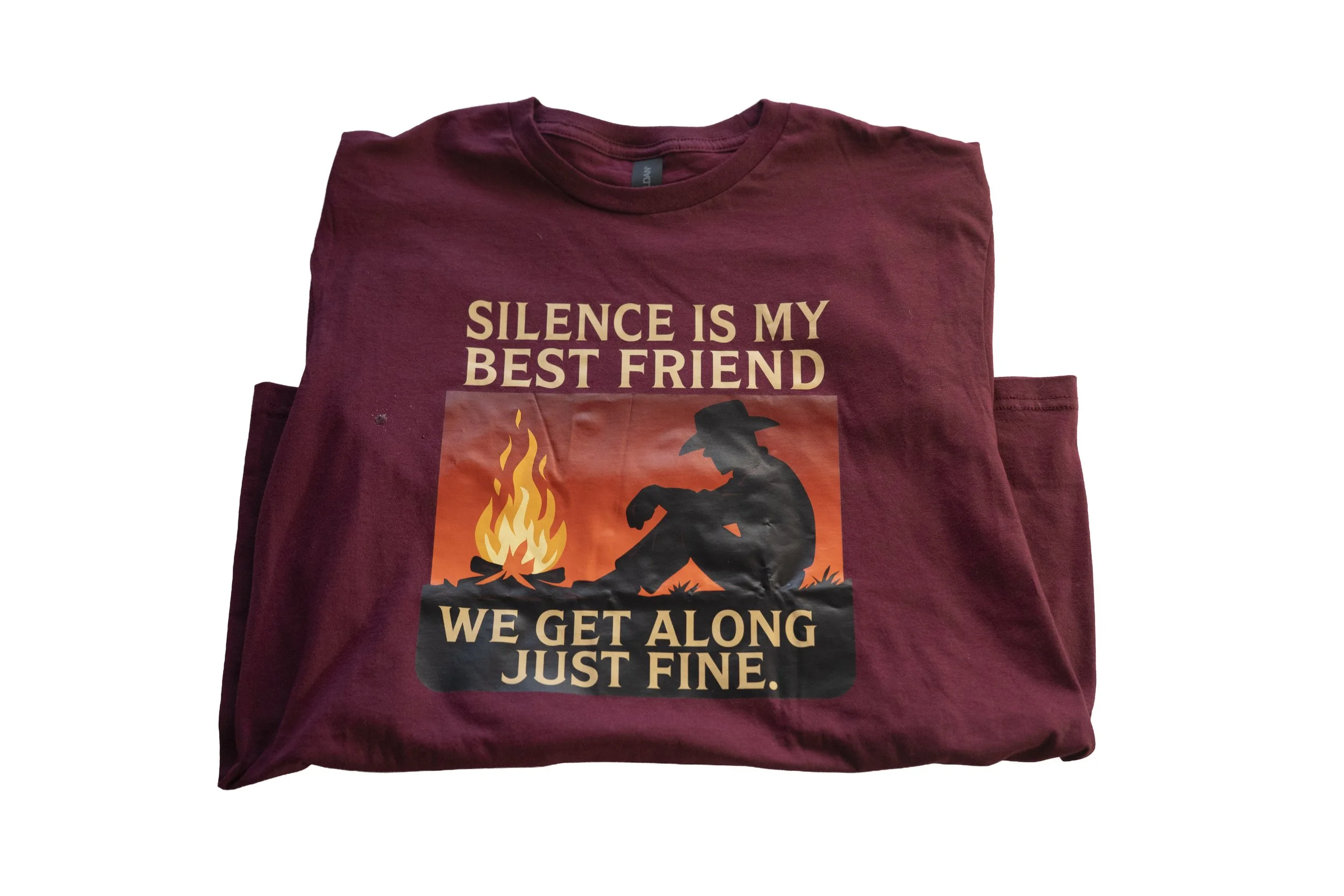 Silence Is My Best Friend — Maroon Tee