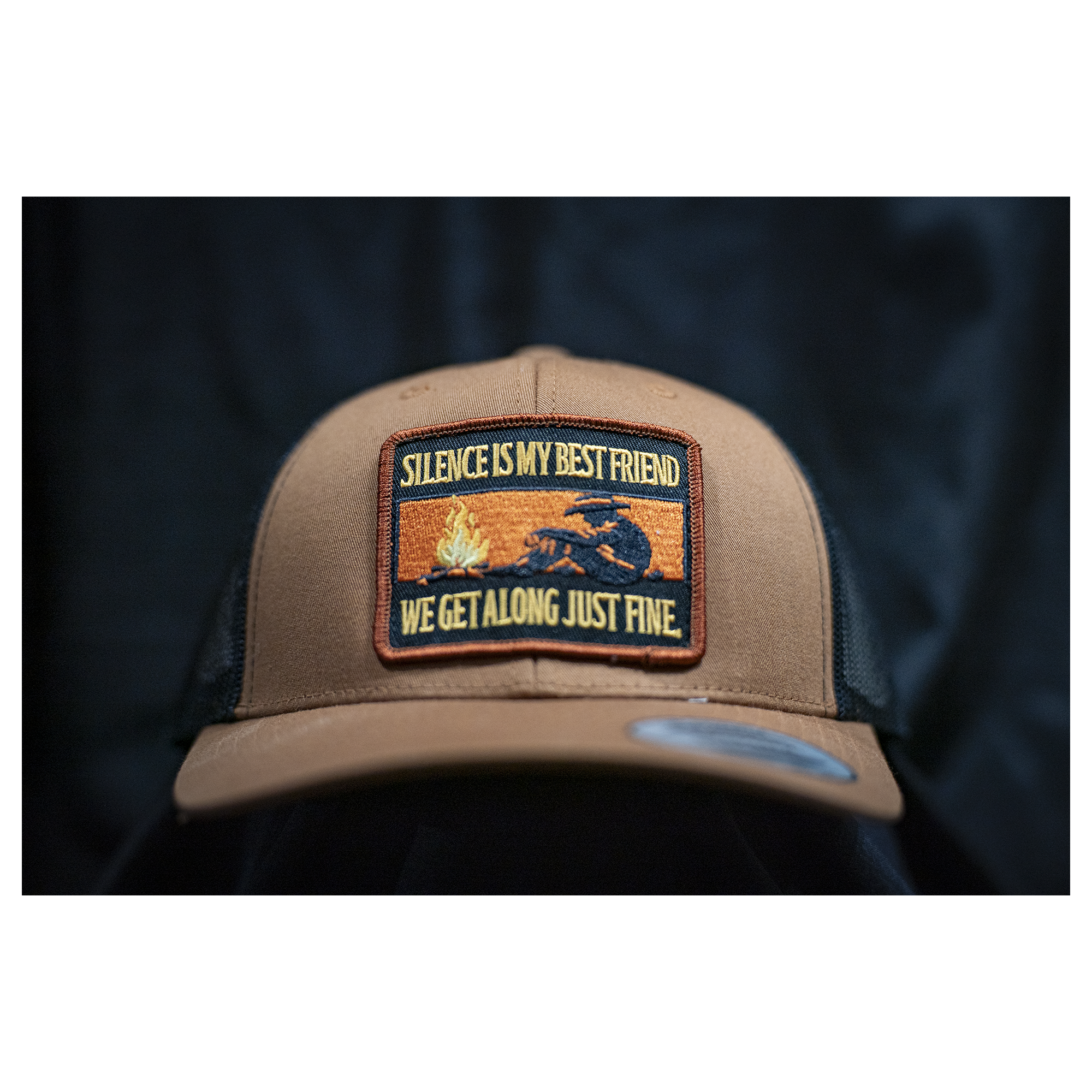 Silence Is My Best Friend — Two-Tone Khaki Hat