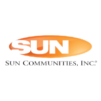 Sun Communities, Inc. logo with orange sun graphic and company name in black