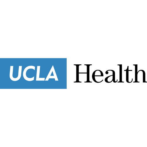 UCLA logo with black background.