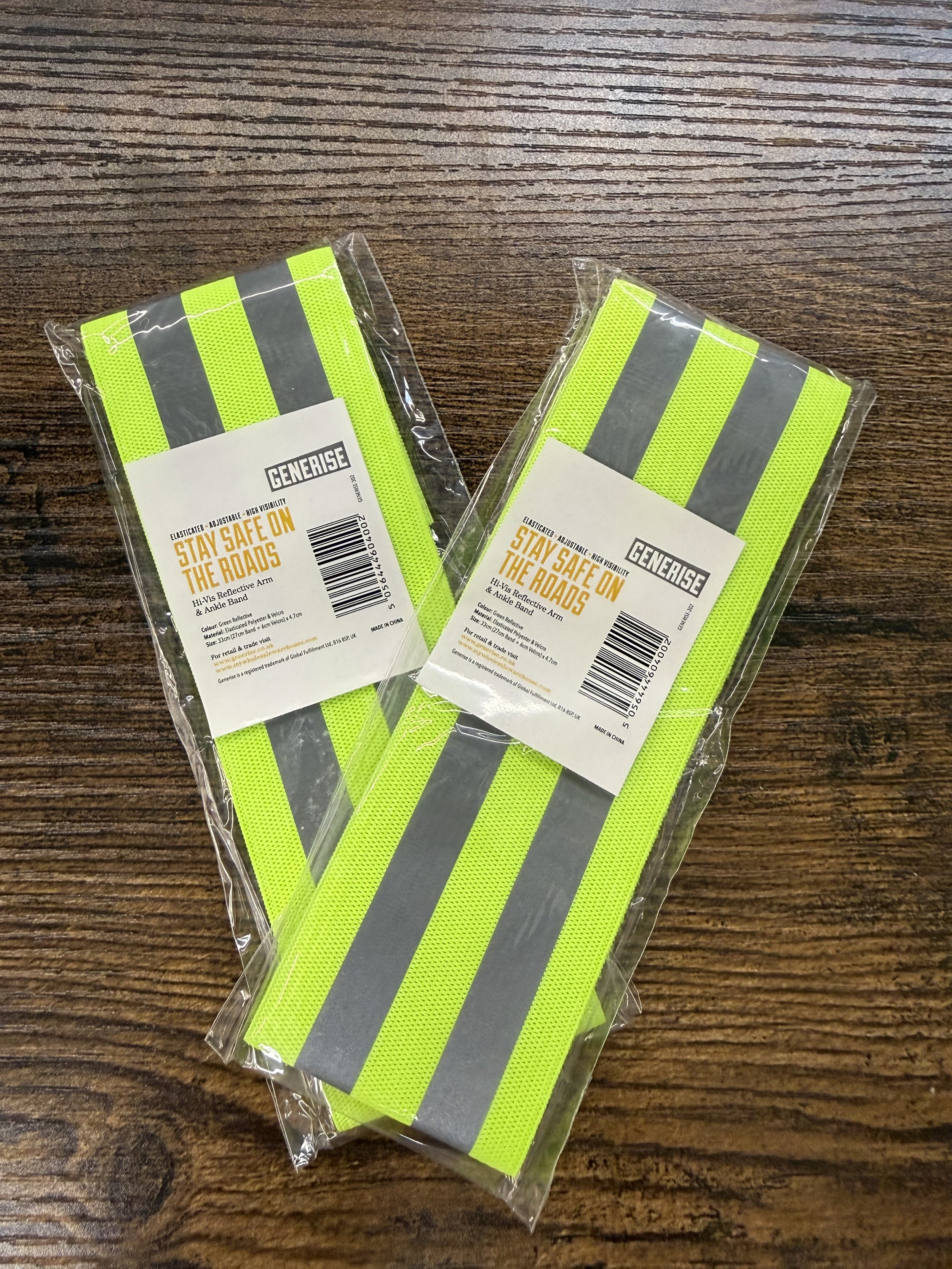 High-Visibility Reflective Bands – Arm & Ankle Safety Straps