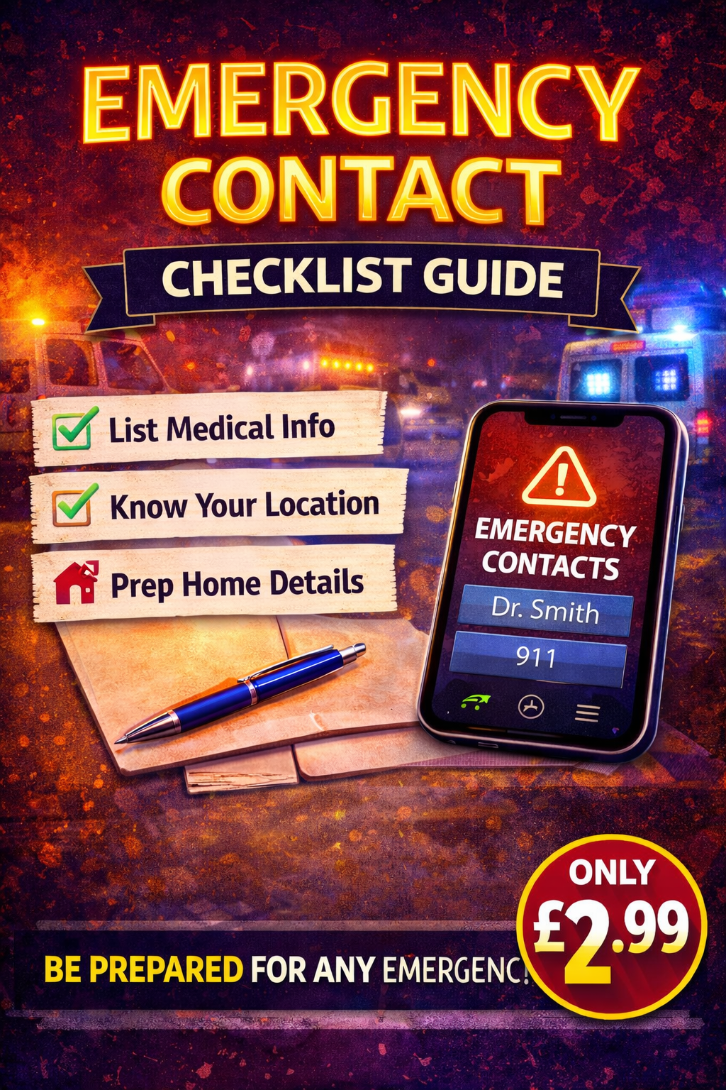 📞 Emergency Contact Checklist (International)