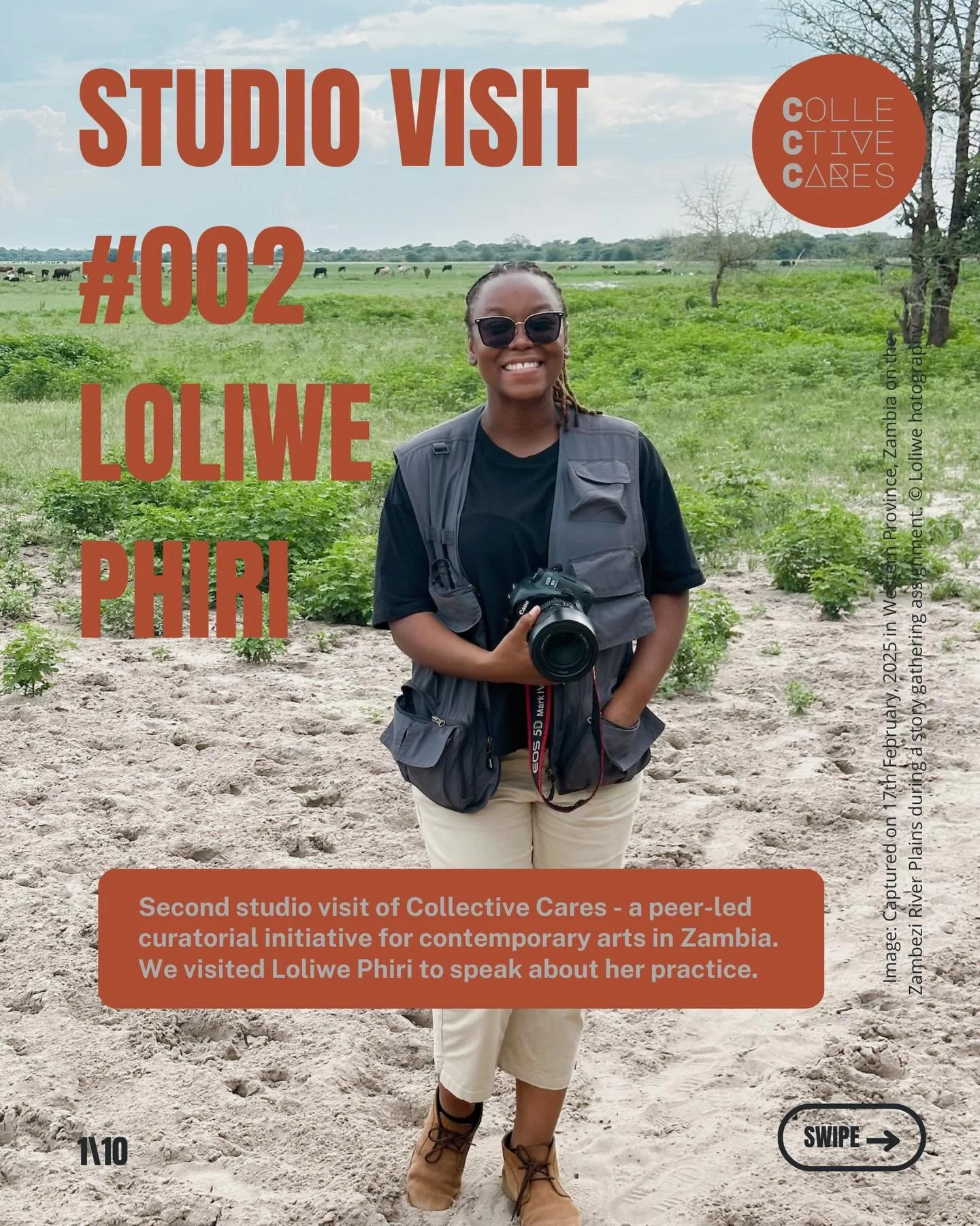 ⚡️📣 STUDIO VISIT 002: LOLIWE PHIRI

Second studio visit of Collective Cares, a peer-led curatorial initiative for contemporary arts in Zambia. Freelance Curator Naoko Mabon @naokomabon visited Loliwe Phiri @loliwephotography, an artist who specialis