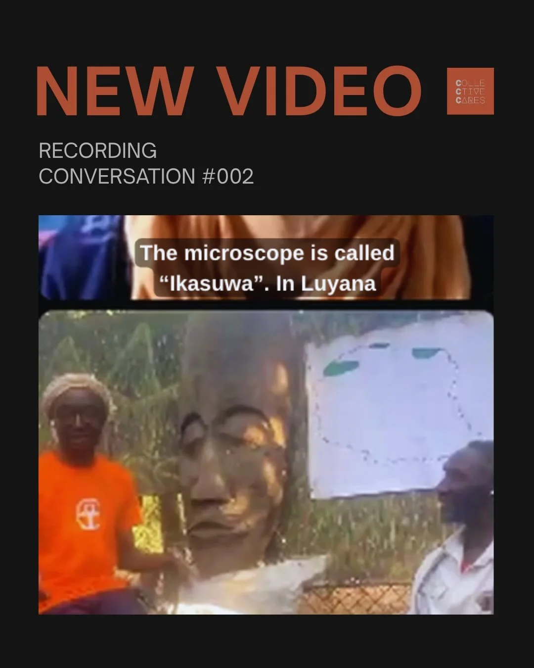 NEW VIDEO 🔭🔬🪵🪨🌒🦠🩸

Recording of the 2nd conversation of Collective Cares is now up on YouTube. Link in bio.

To activate Luyando @sikatongo_01&rsquo;s written reflection of his studio visit to Livingstone-based artist Mutemwa Mukelebai @mutemw