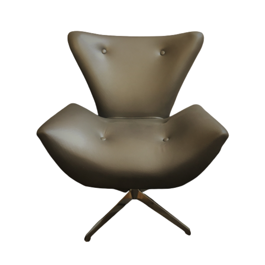 Poltrona Emilia Giratória Preta