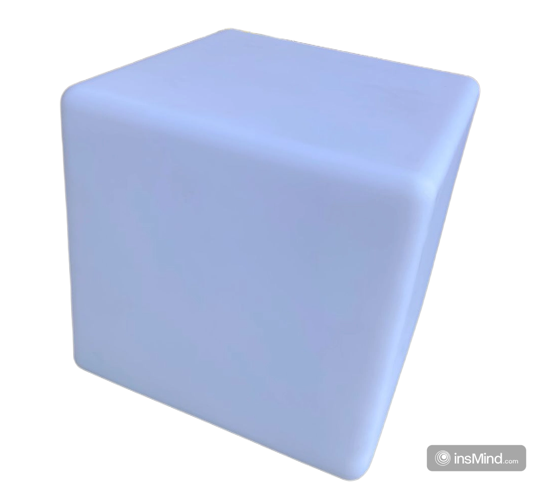 Puff Quadrado Pequeno LED