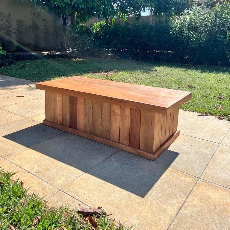 Mesa de Centro Retangular Ripada