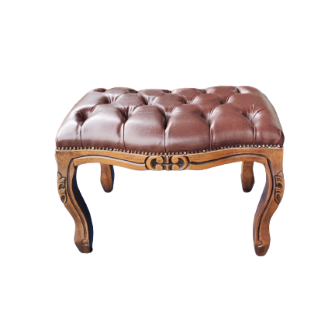 Puff Luiz XV Imbuia Chocolate