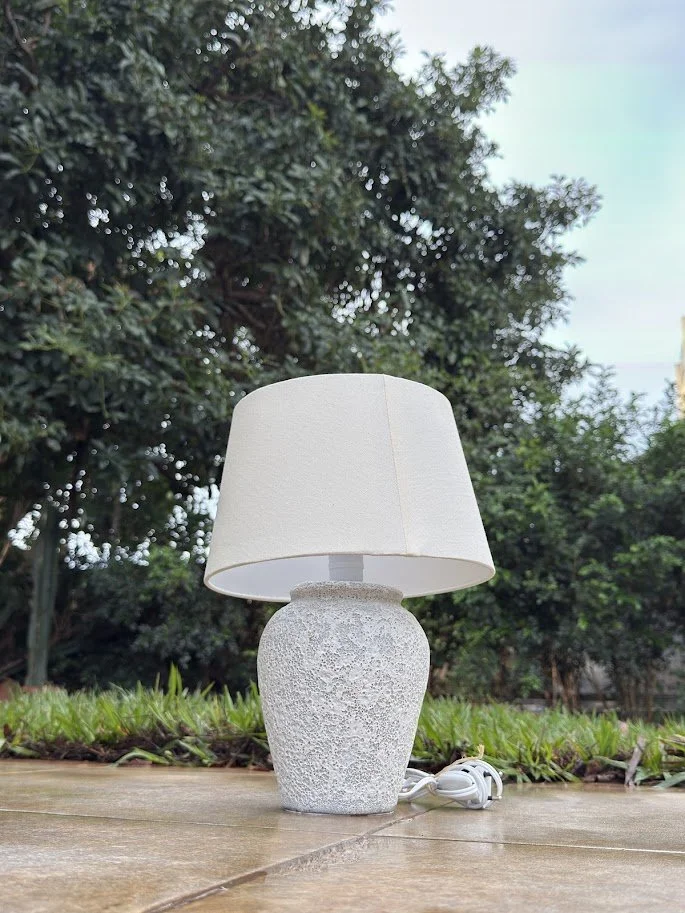 Abajur Rústico Branco