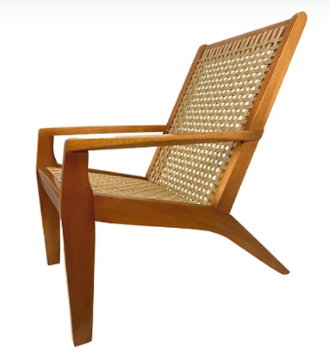 Poltrona Itália com corda Náutica bege