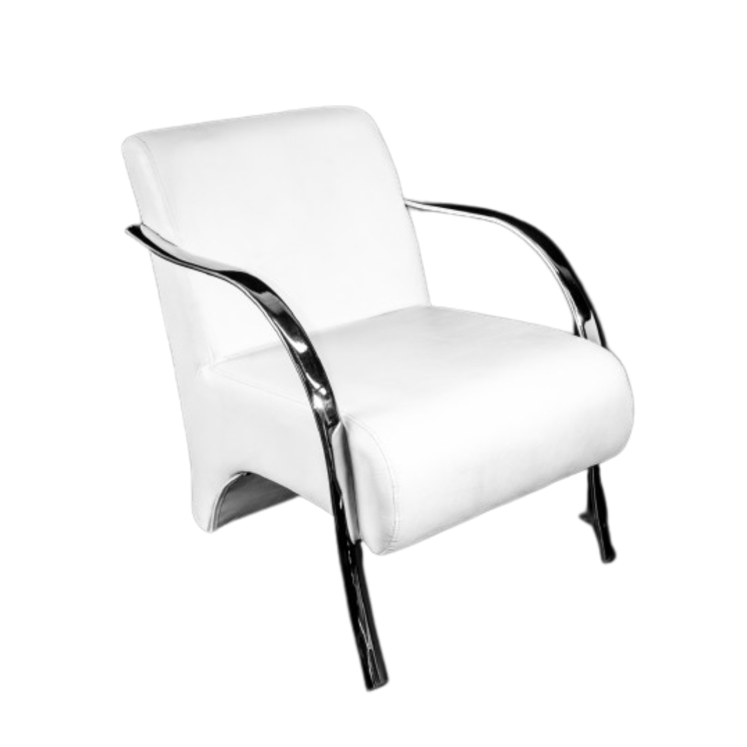 Poltrona com Braço de Metal