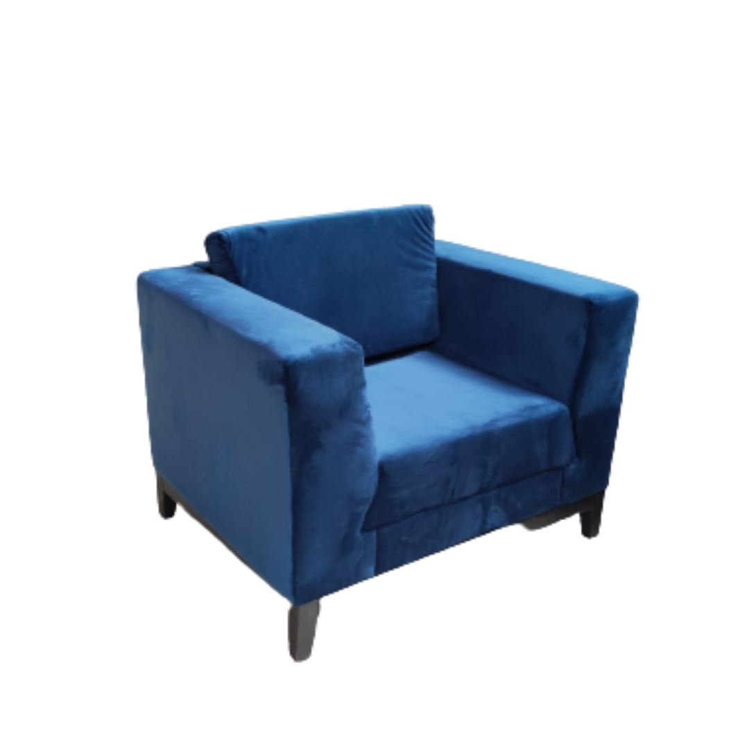 Poltrona com Braço Azul