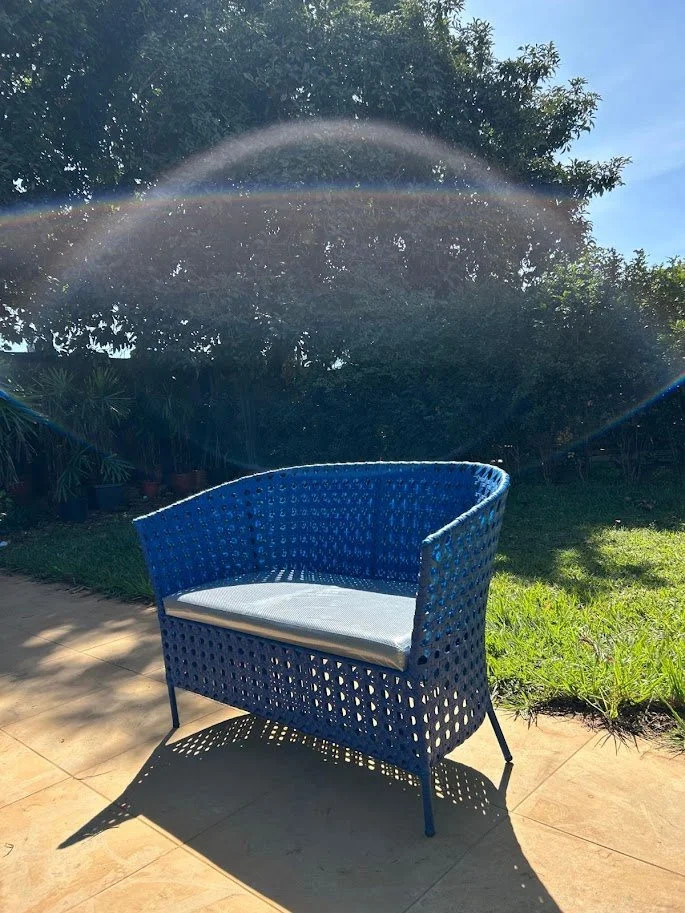 Namoradeira de Fibra Azul