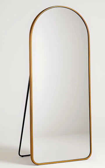 Espelho Oval Com Base Reta