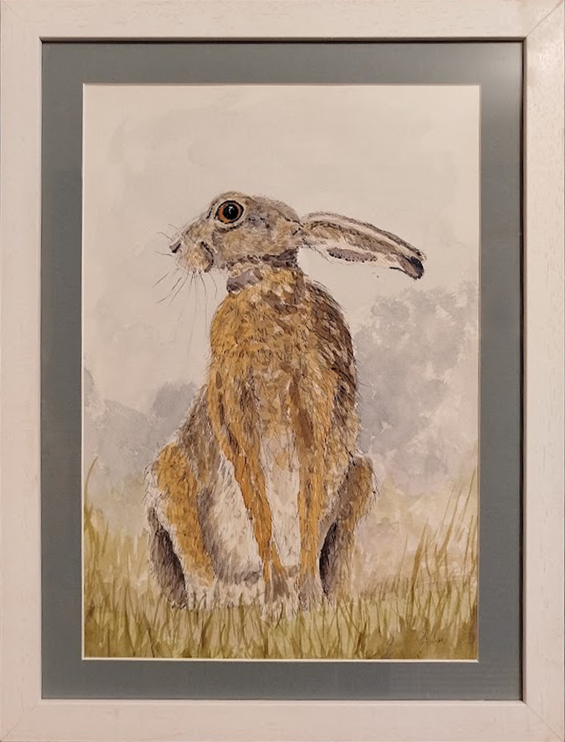 Original Watercolour Painting - 'Large Hare'