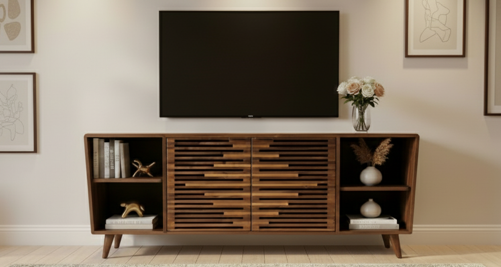 Wooden media console