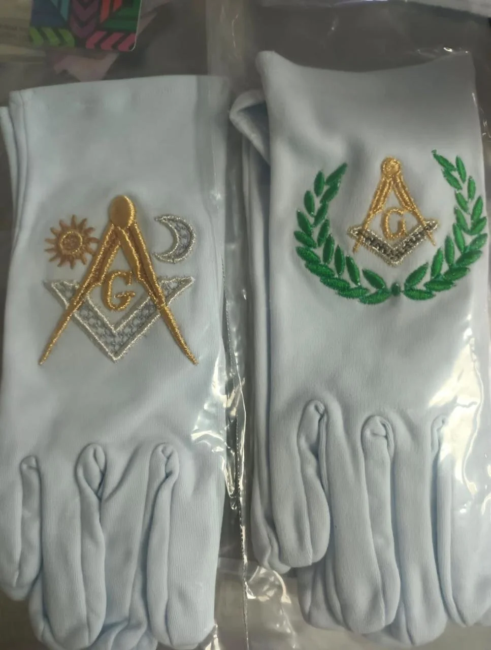 Guantes masónicos