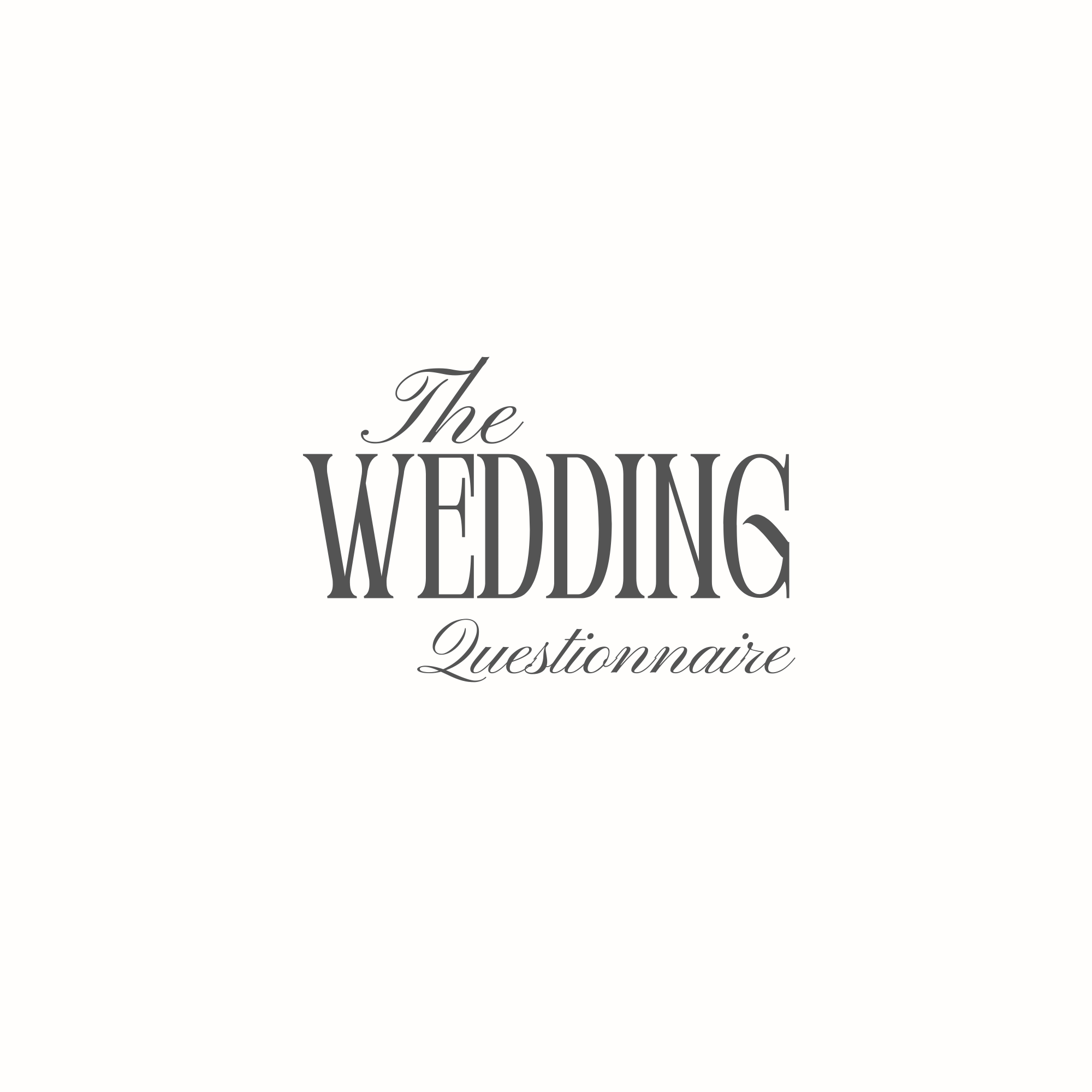 Wedding Timeline Questionnaire